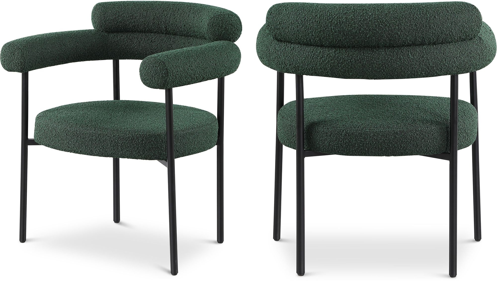 Blake Boucle Fabric Dining Chair
