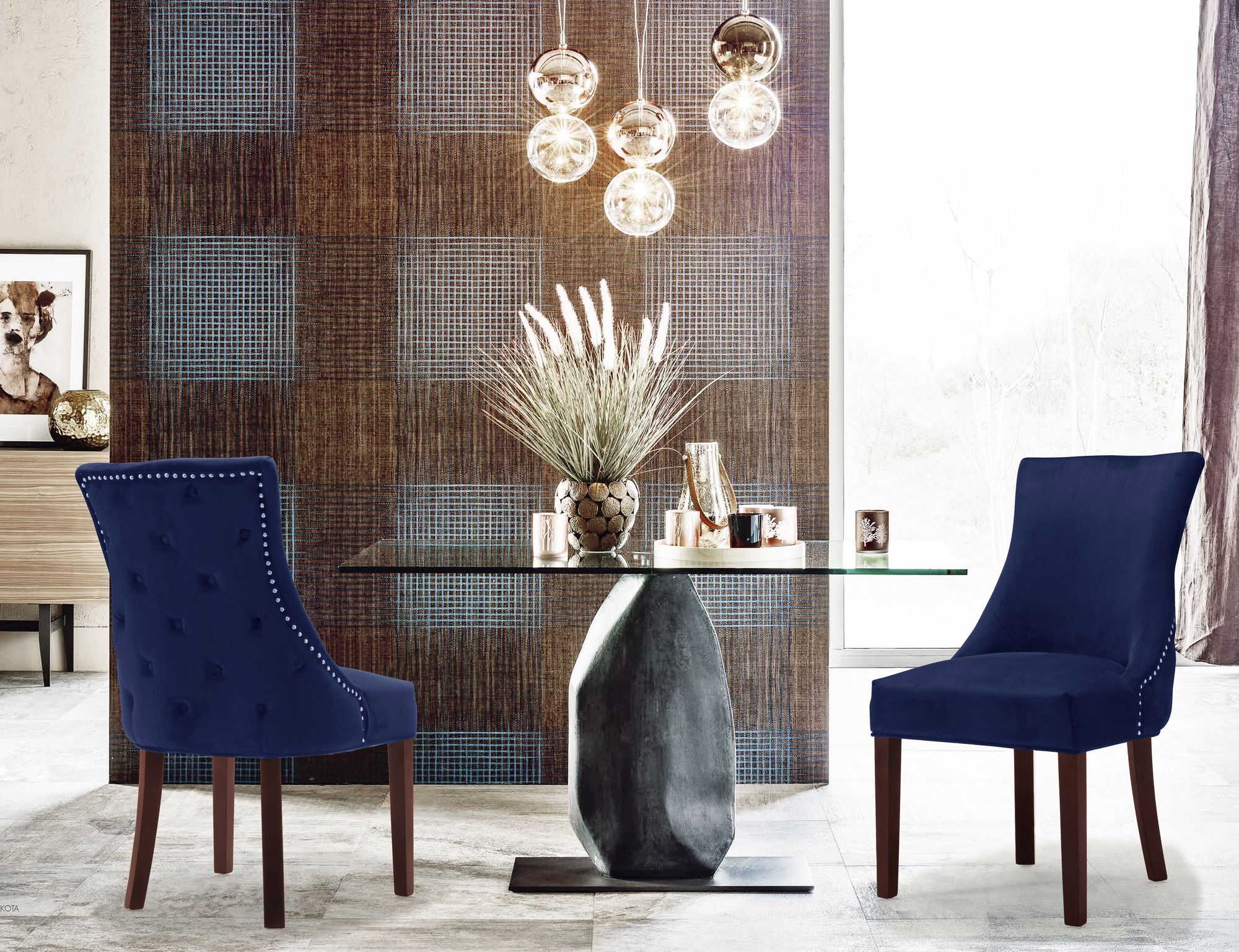 Hannah Velvet Dining Chair