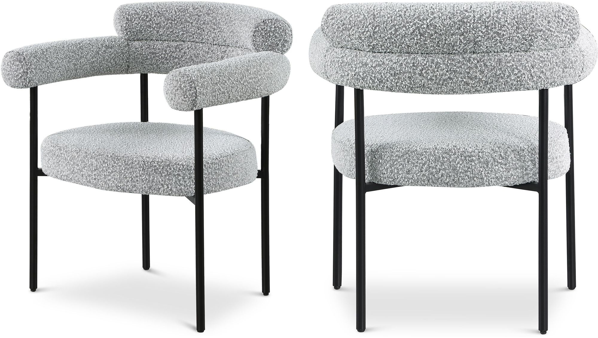 Blake Boucle Fabric Dining Chair
