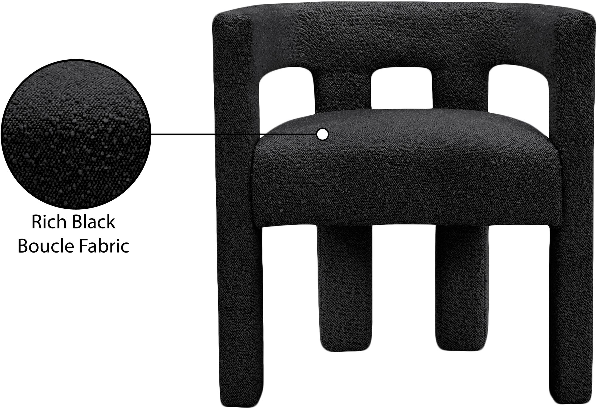 Athena Boucle Fabric Accent Chair