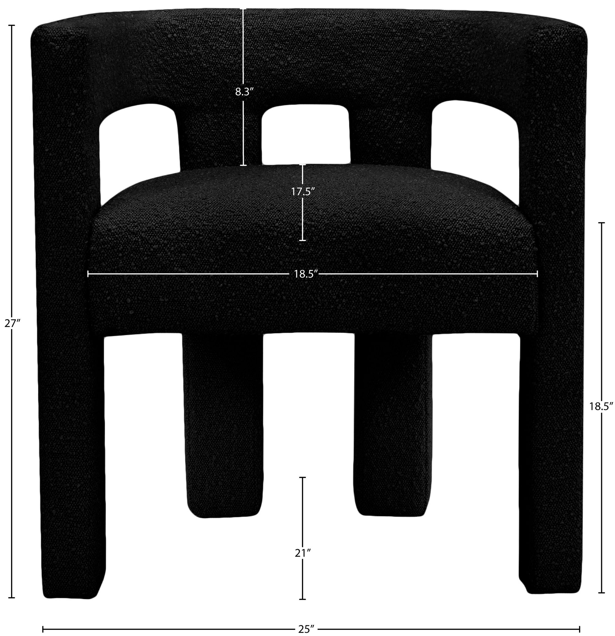 Athena Boucle Fabric Accent Chair