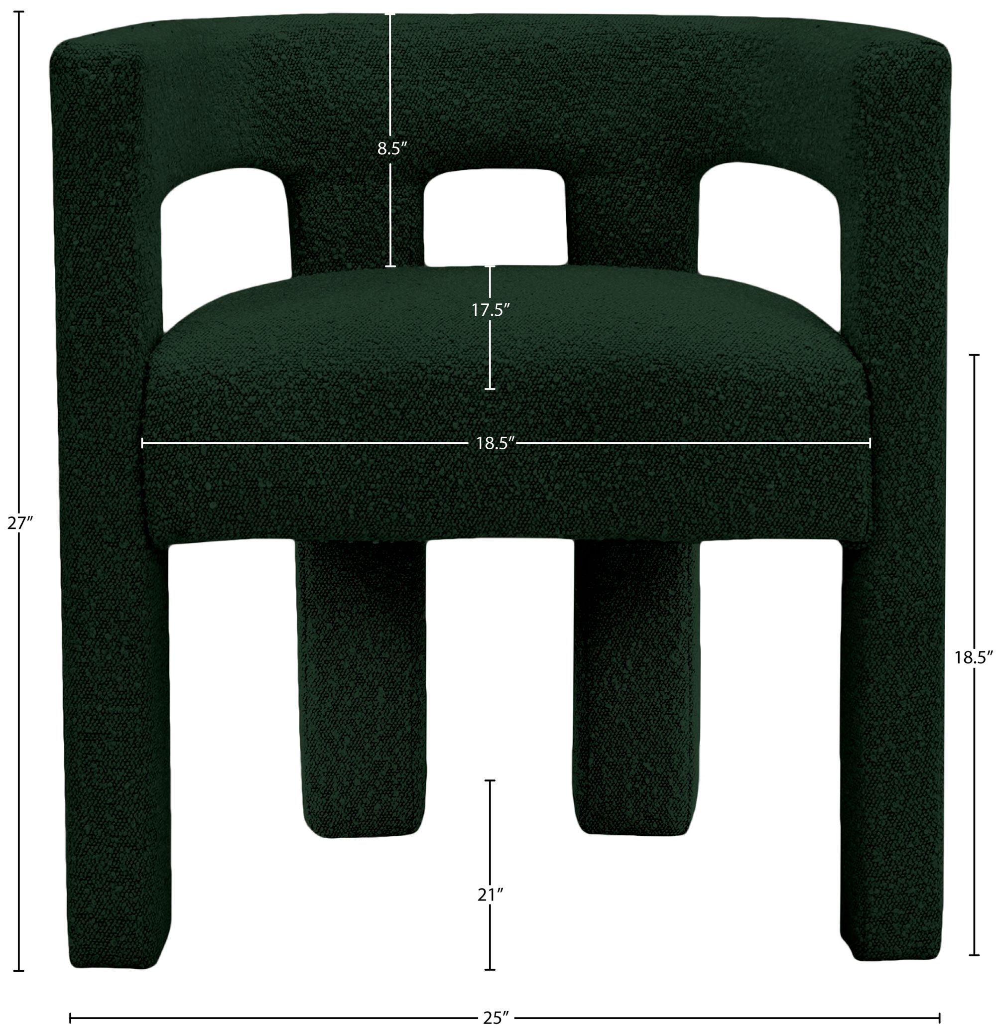 Athena Boucle Fabric Accent Chair