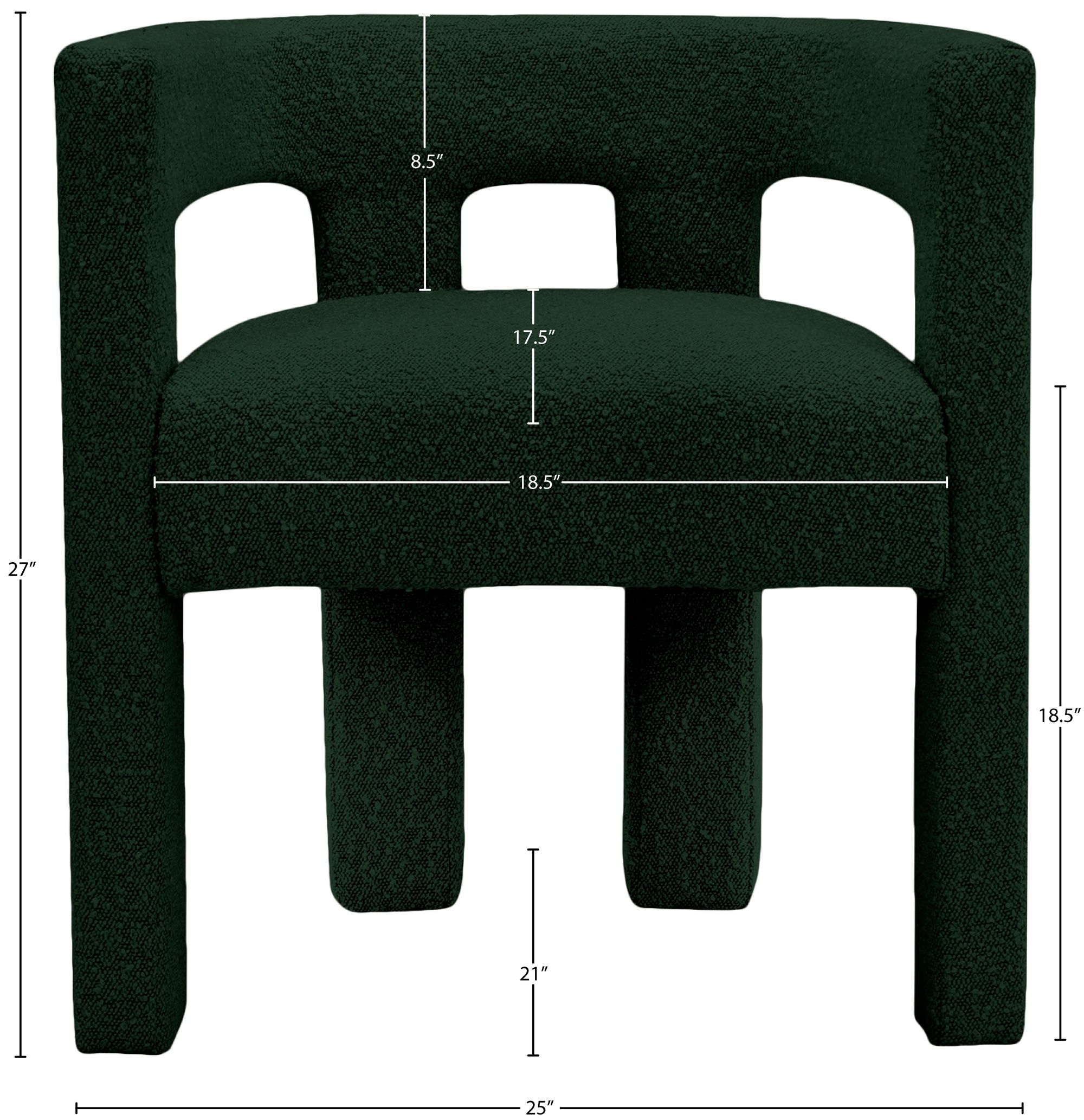 Athena Boucle Fabric Accent Chair