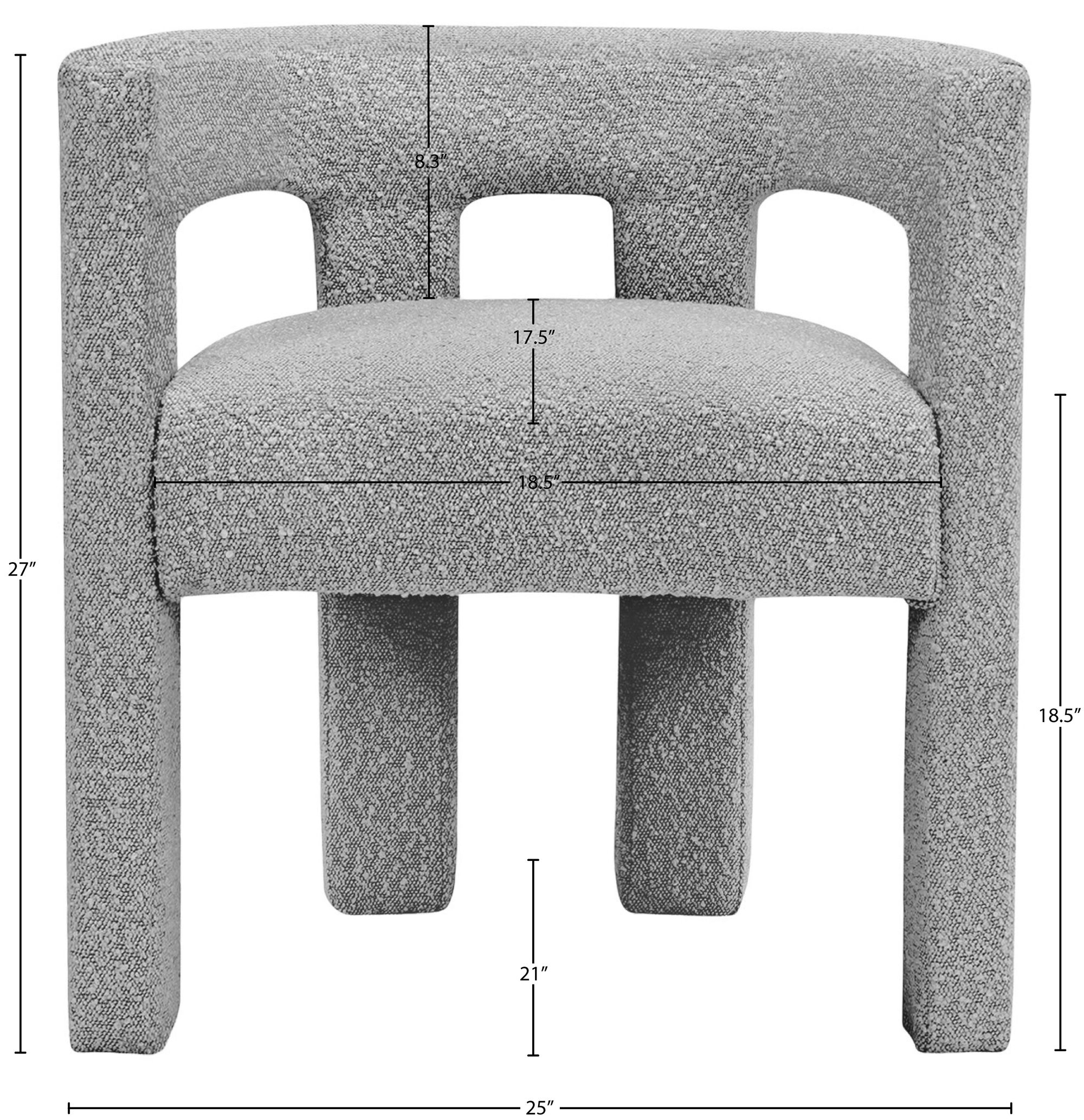 Athena Boucle Fabric Accent Chair