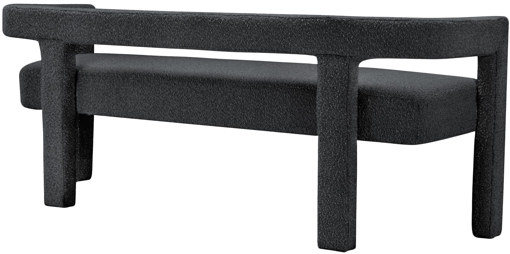 Athena Boucle Fabric Bench