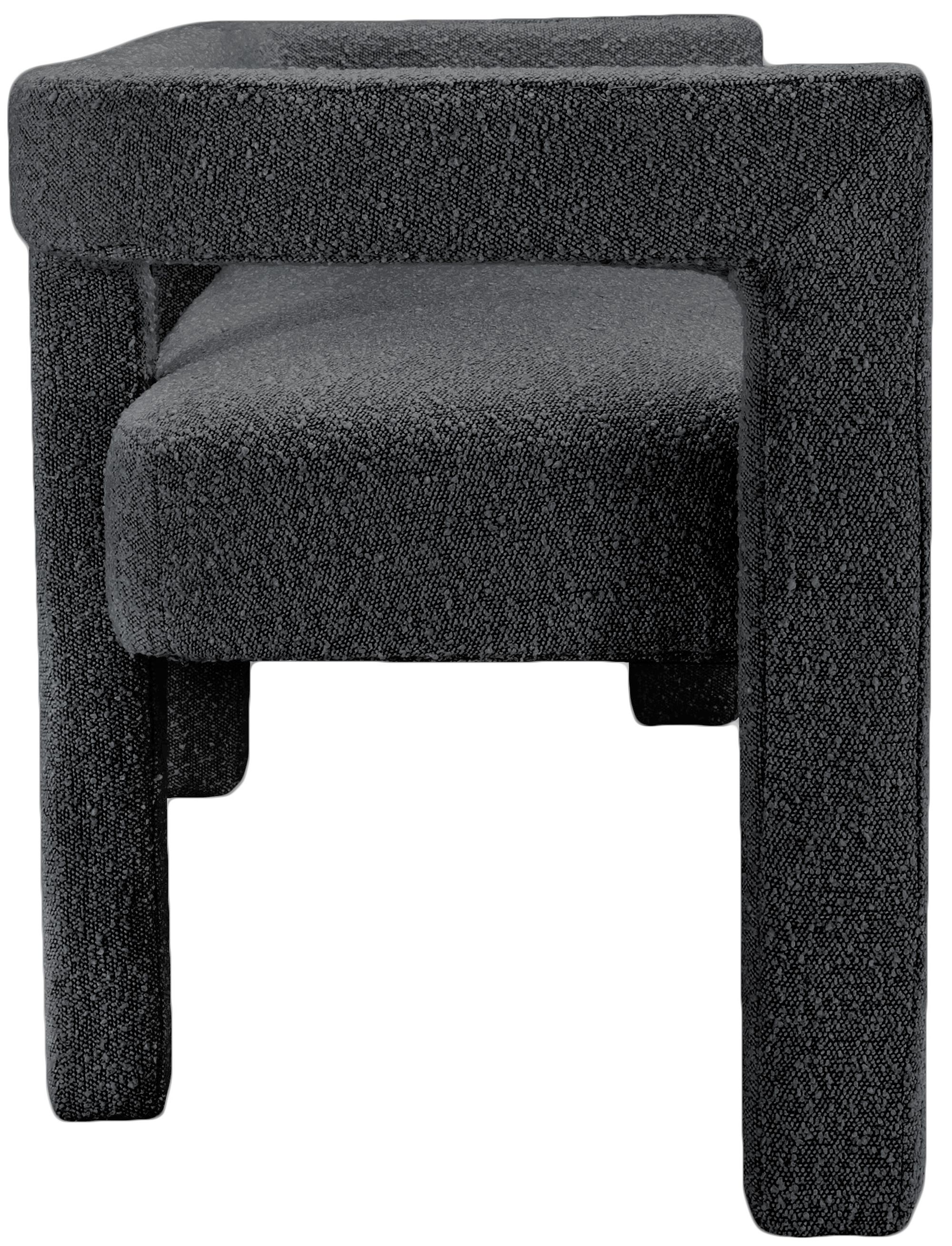Athena Boucle Fabric Bench