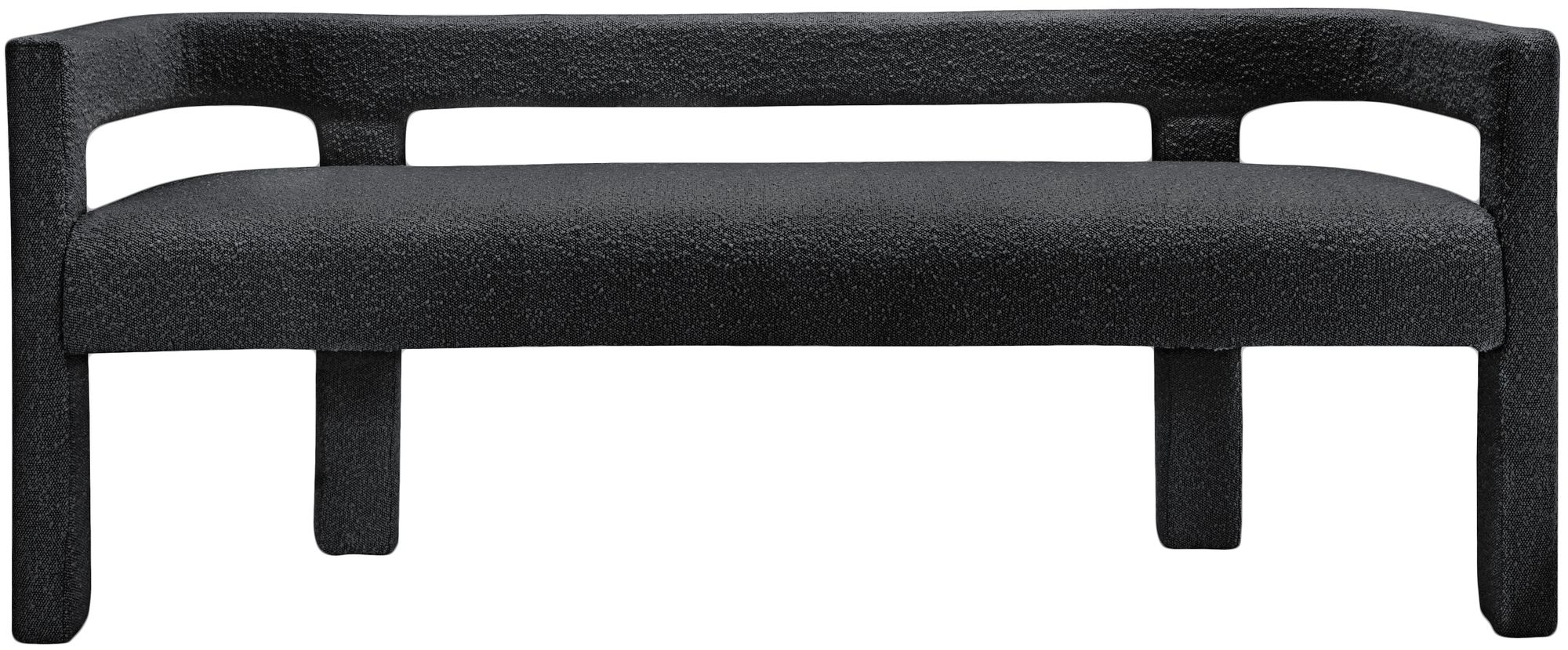 Athena Boucle Fabric Bench