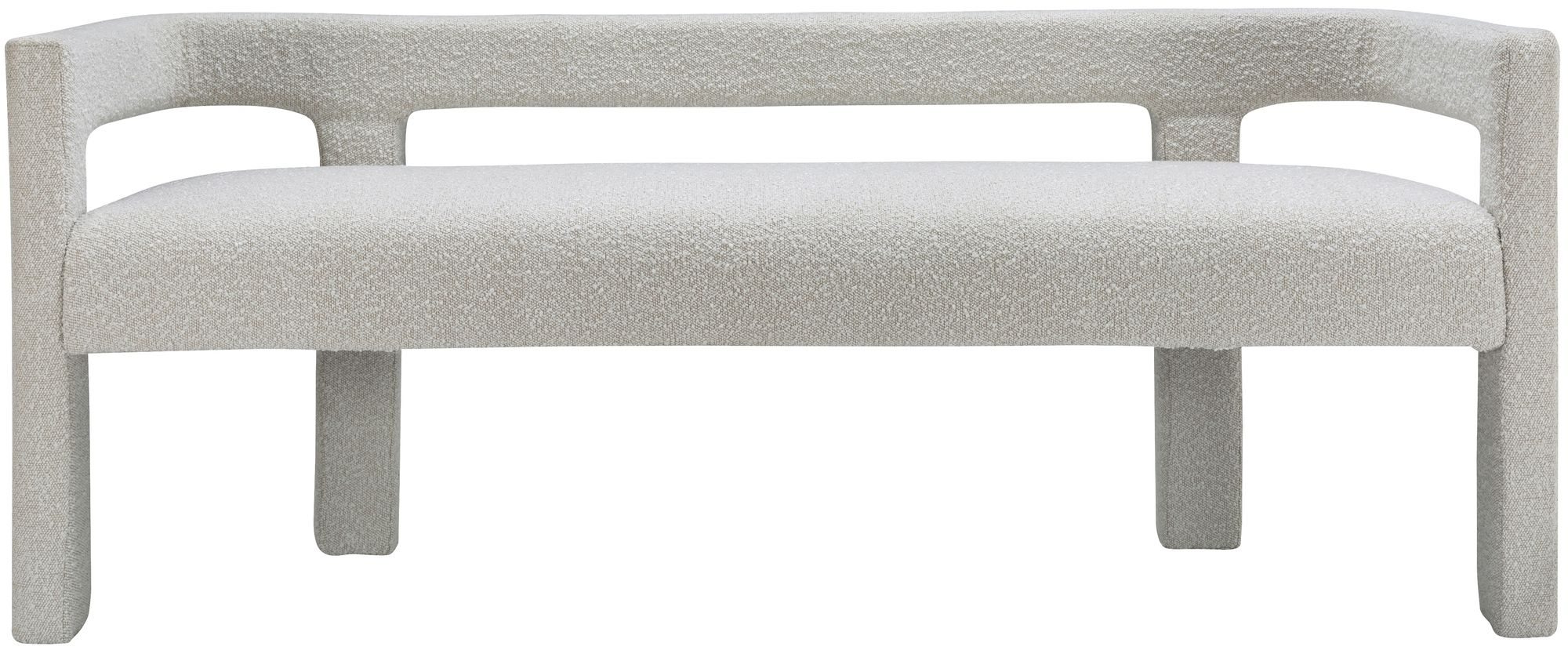 Athena Boucle Fabric Bench