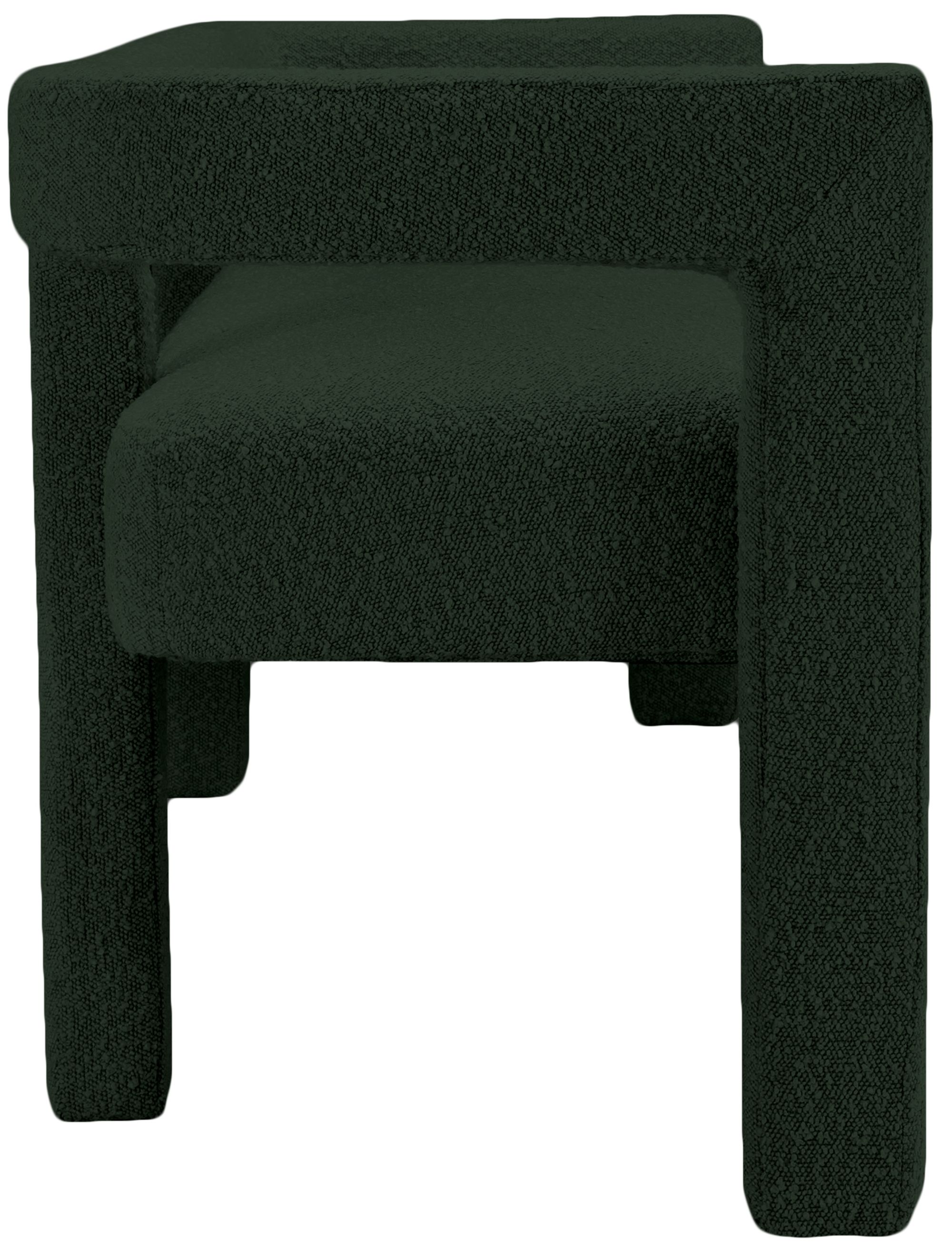 Athena Boucle Fabric Bench
