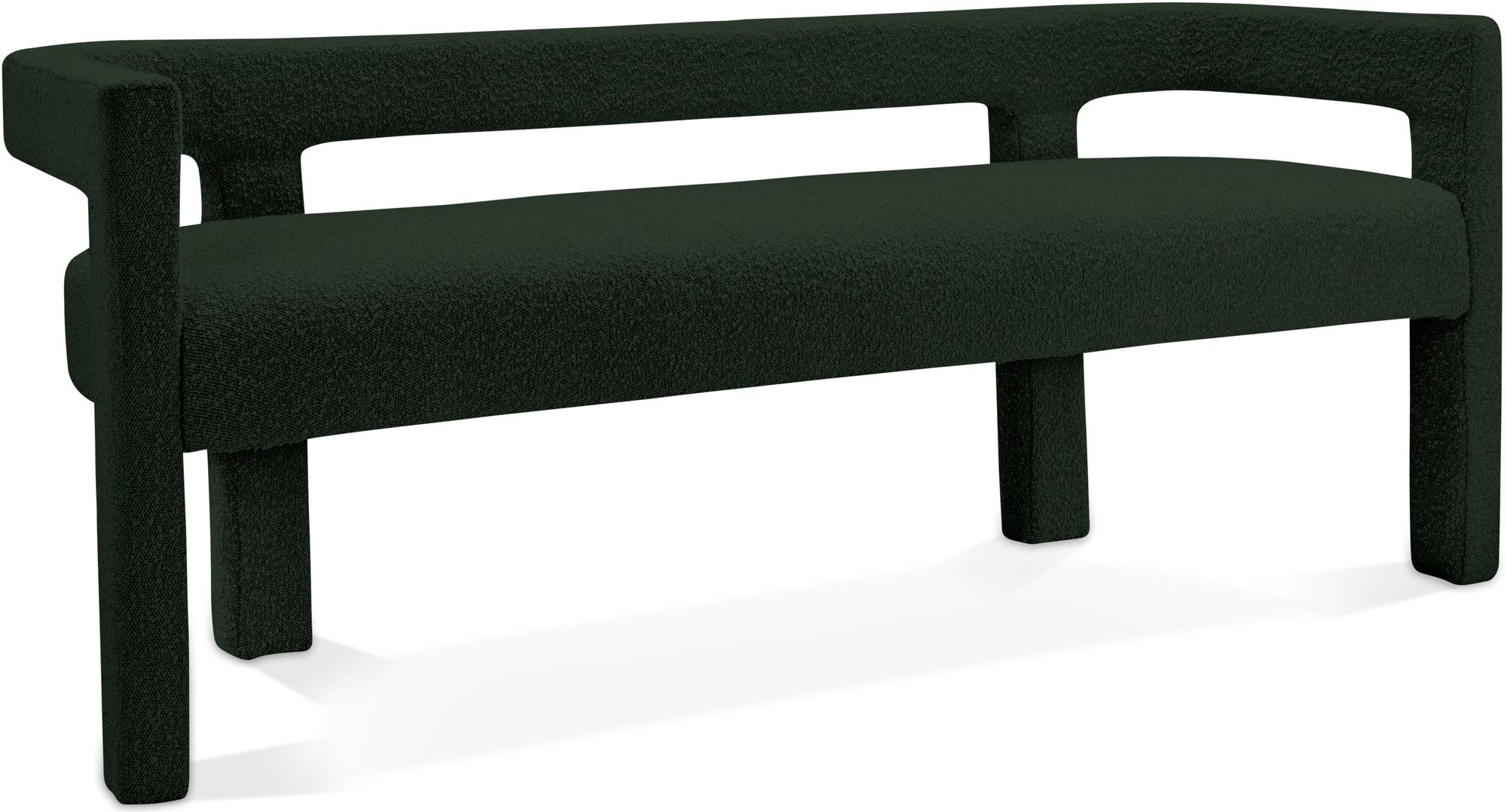 Athena Boucle Fabric Bench