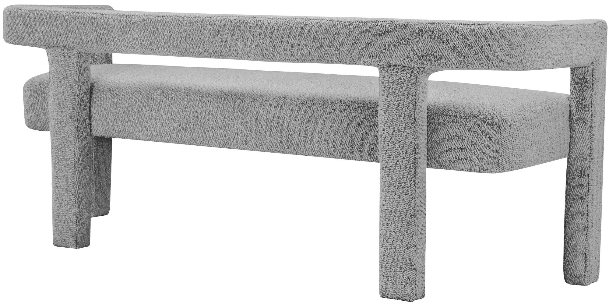 Athena Boucle Fabric Bench