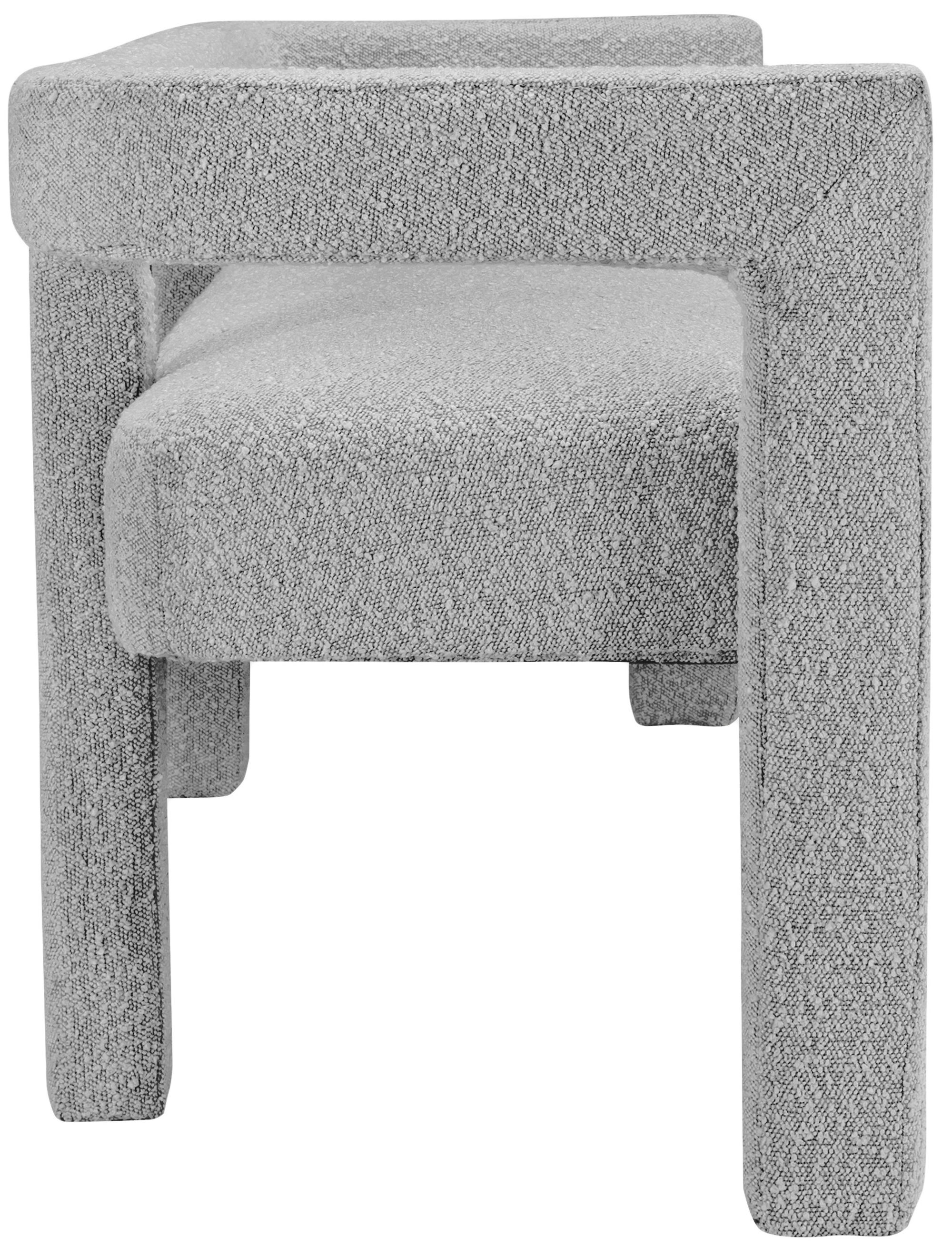 Athena Boucle Fabric Bench