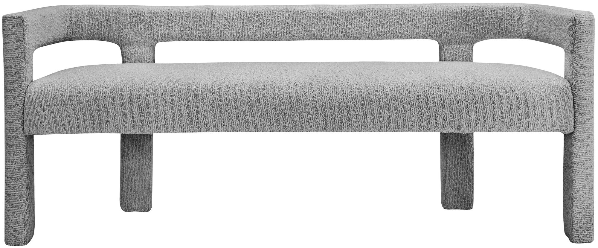Athena Boucle Fabric Bench