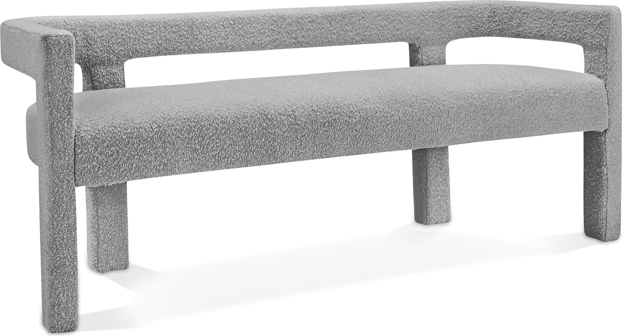 Athena Boucle Fabric Bench