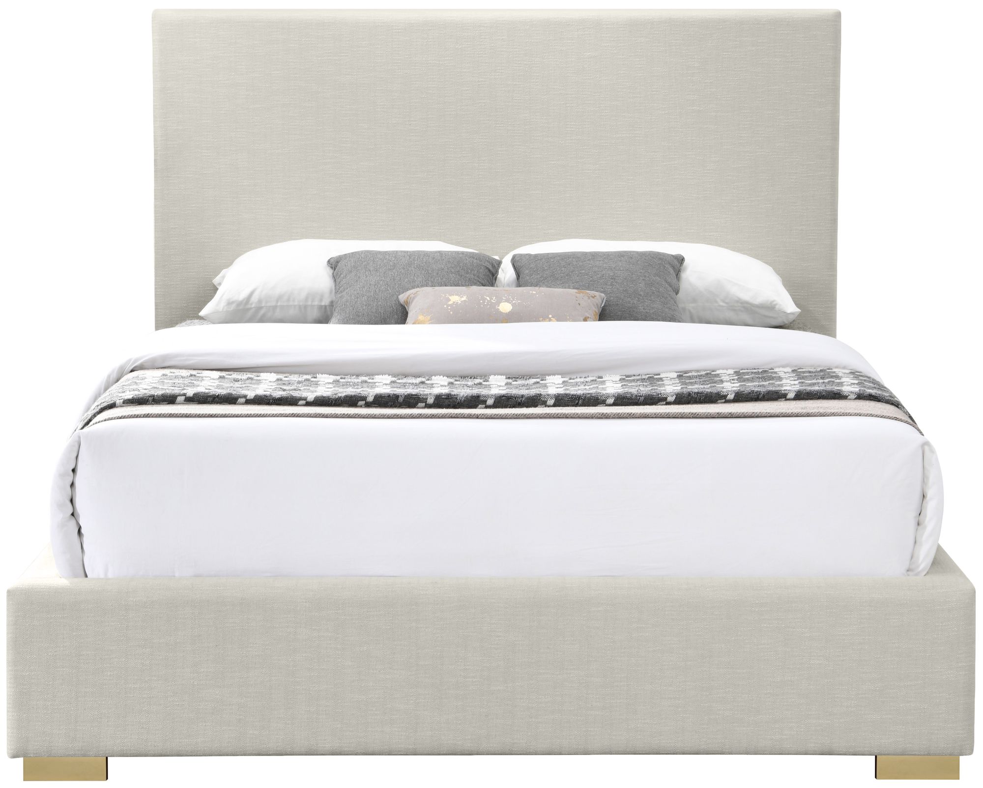 Crosby Linen Fabric King Size Bed