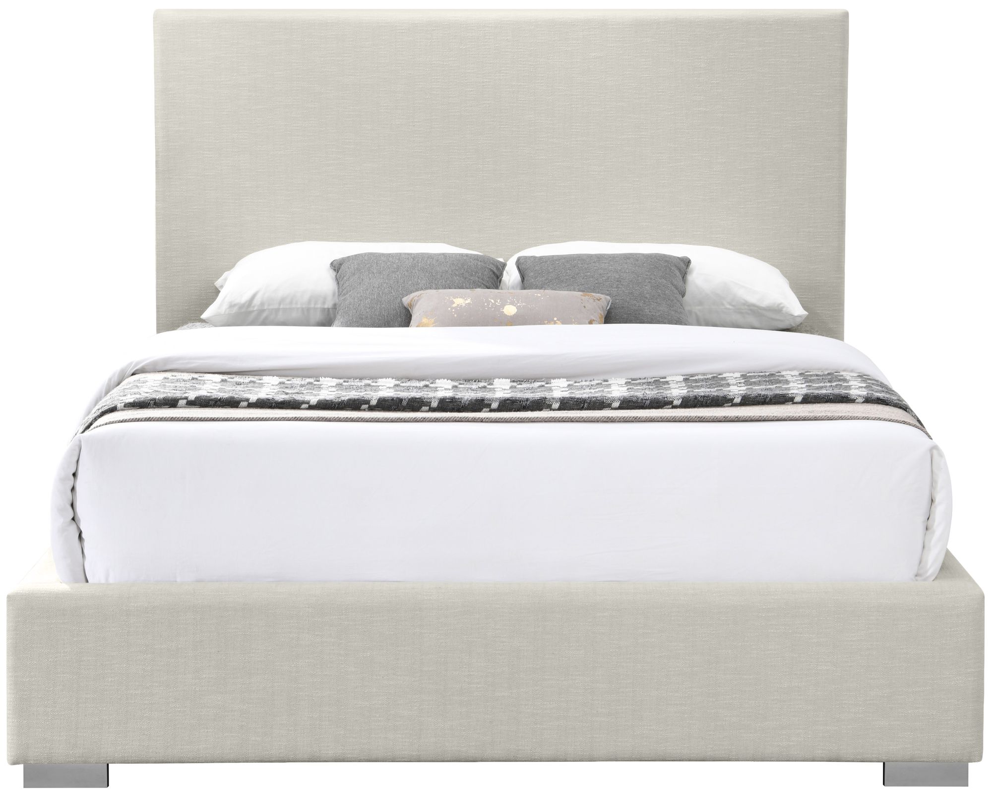 Crosby Linen Fabric King Size Bed