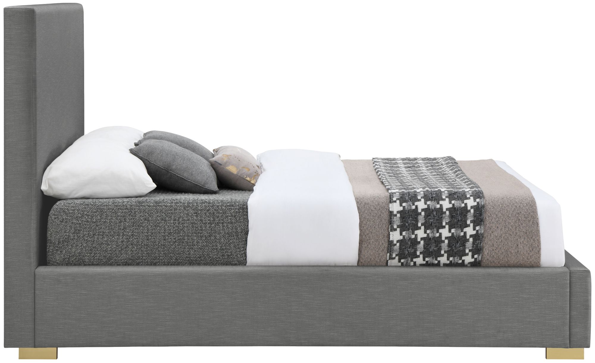 Crosby Linen Fabric Full Size Bed