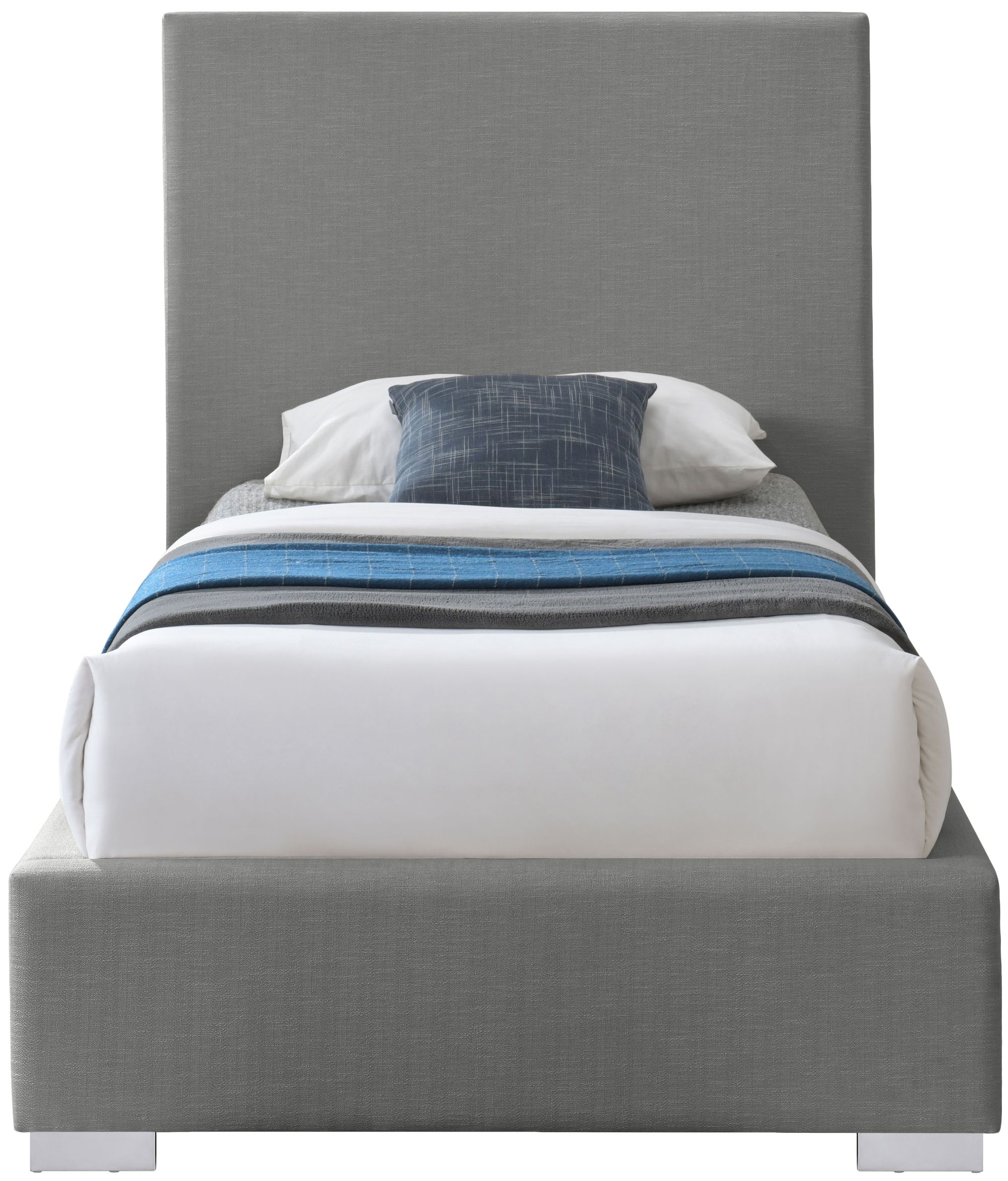 Crosby Linen Fabric Twin Size Bed