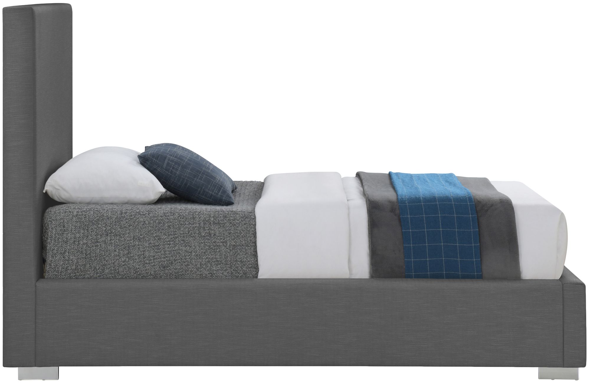 Crosby Linen Fabric Twin Size Bed