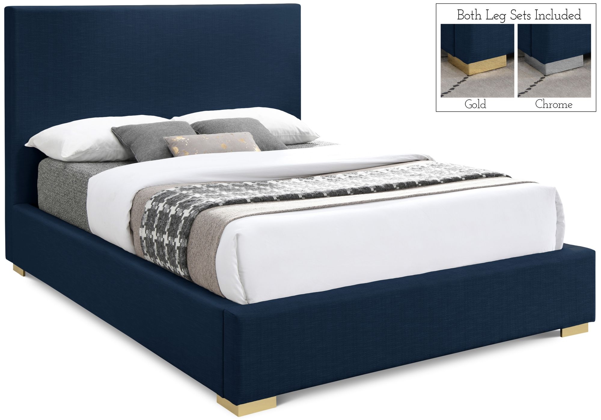 Crosby Linen Fabric Bed