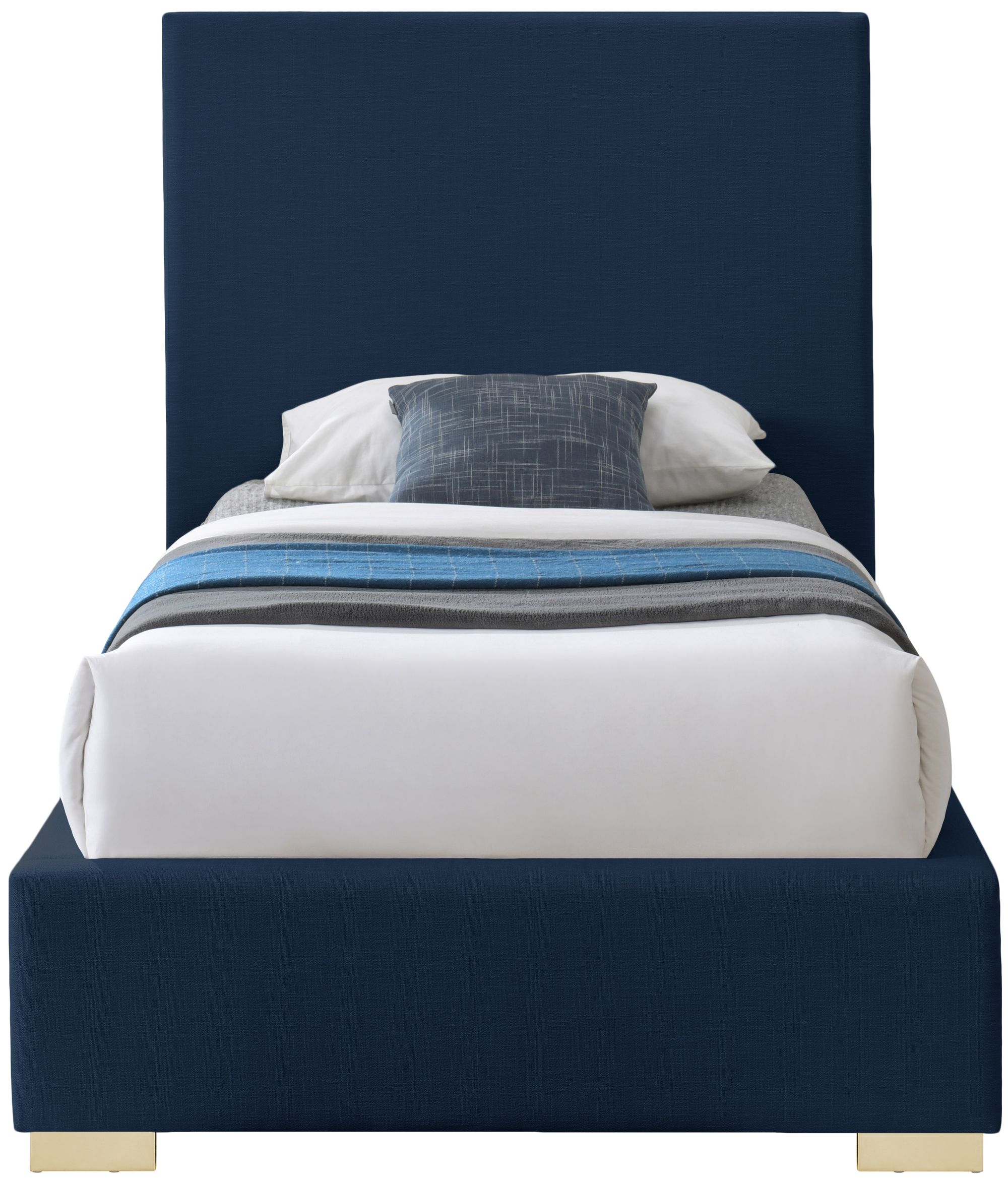 Crosby Linen Fabric Twin Size Bed