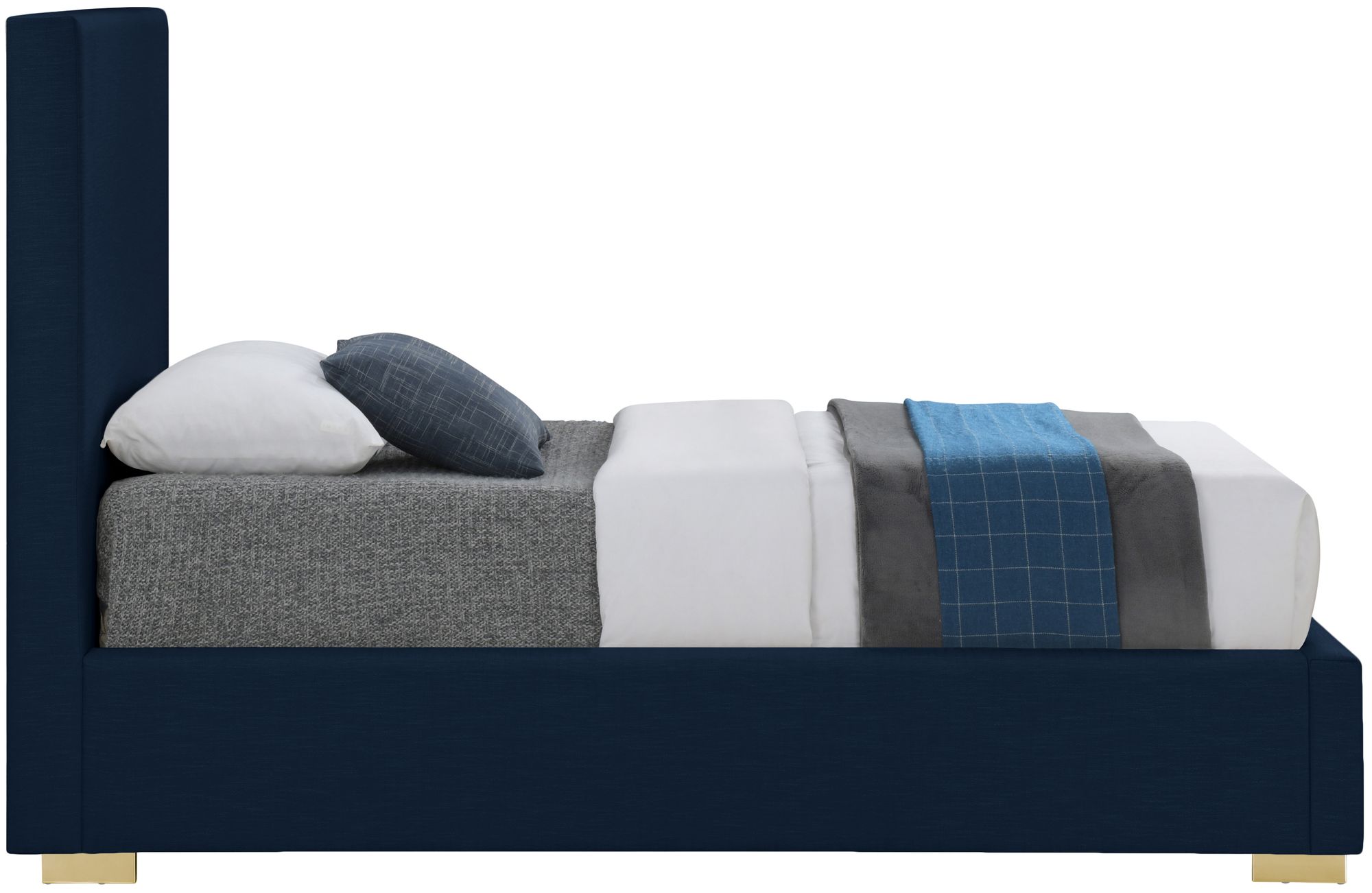 Crosby Linen Fabric Twin Size Bed