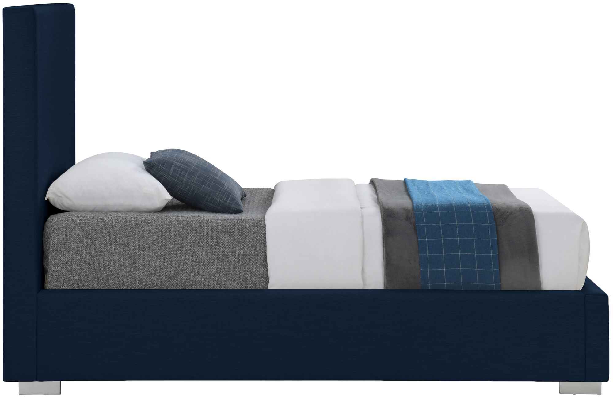 Crosby Linen Fabric Twin Size Bed