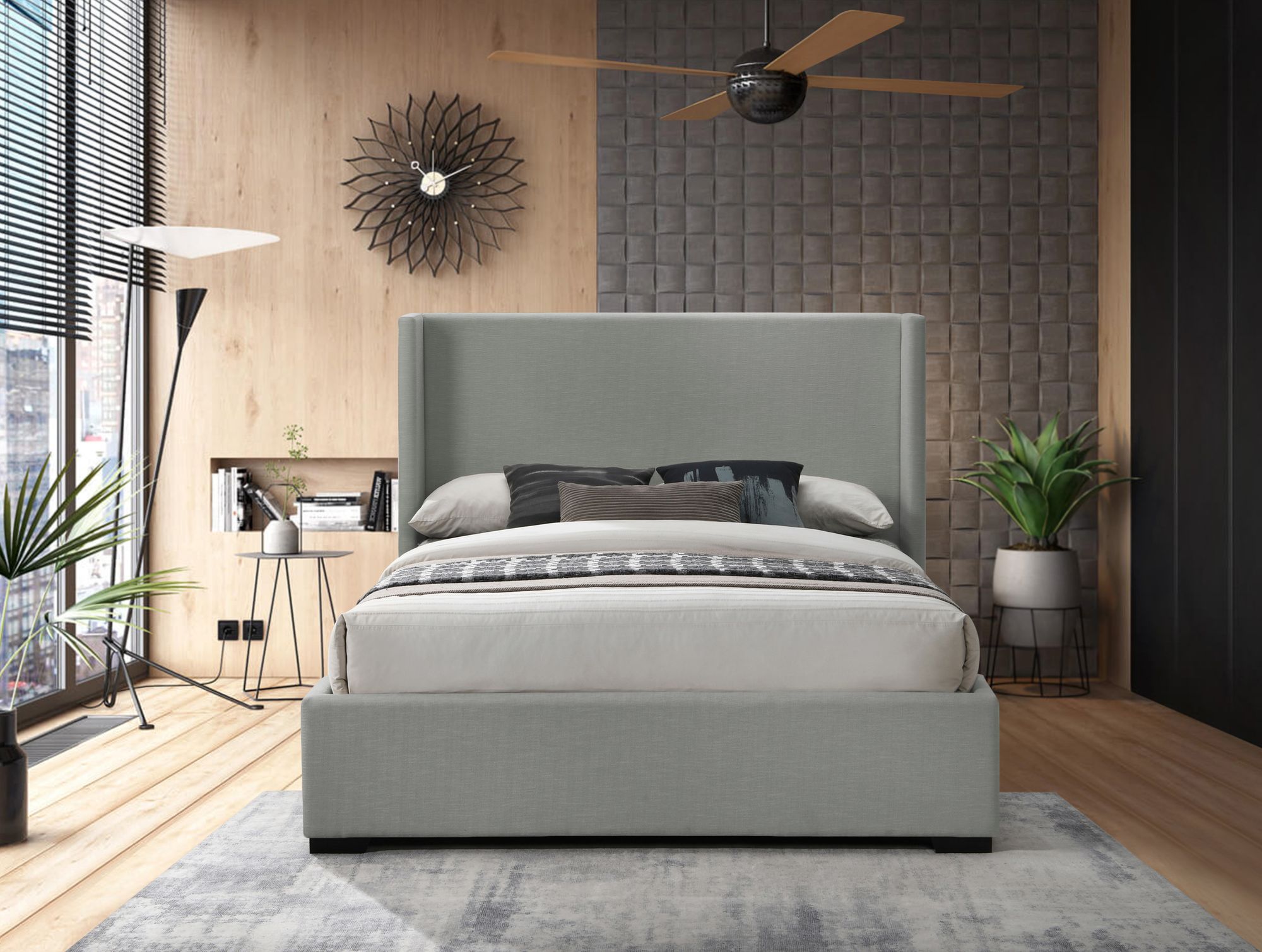 Oxford Linen Full Size Bed