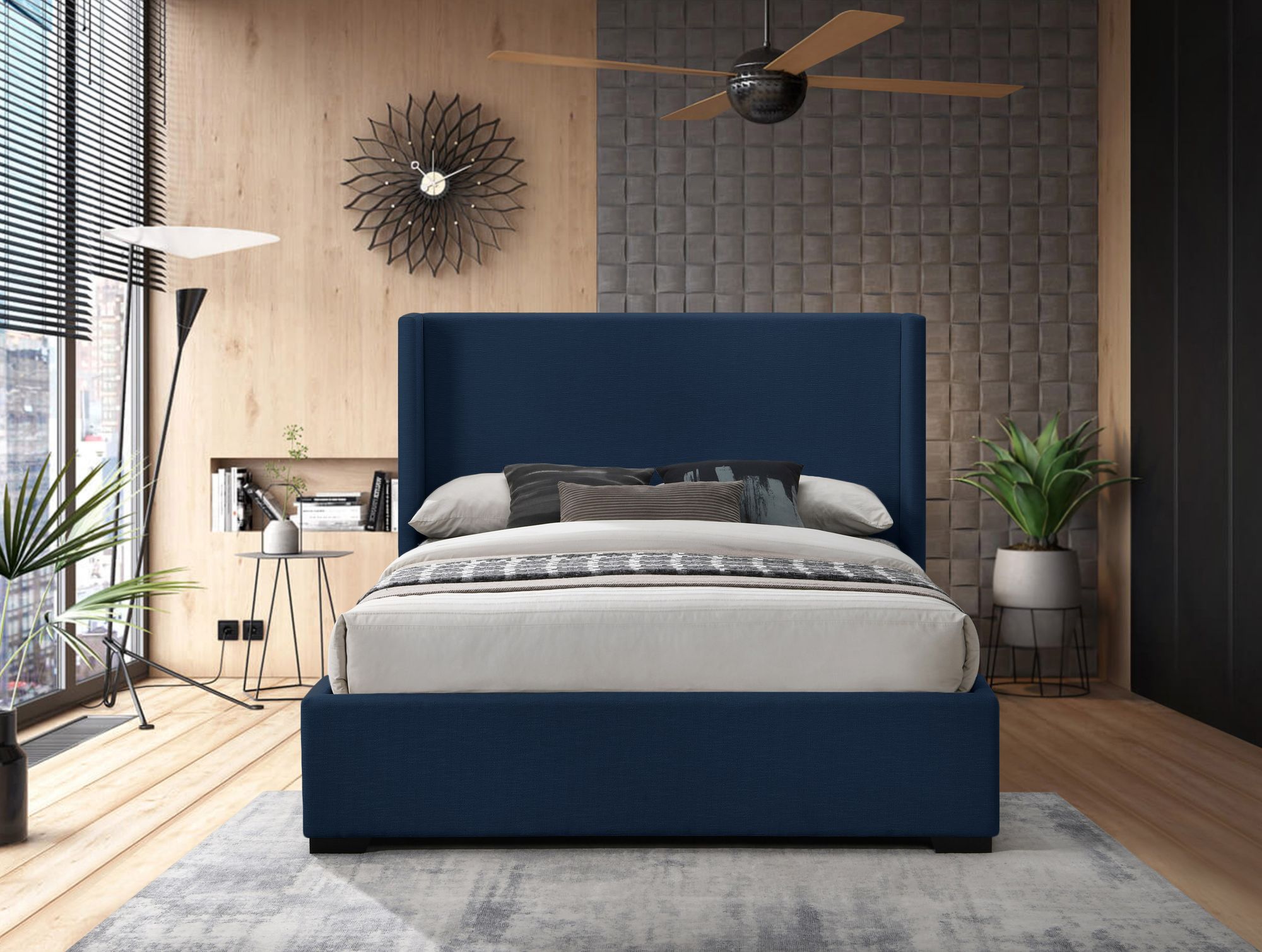 Oxford Linen Queen Size Bed