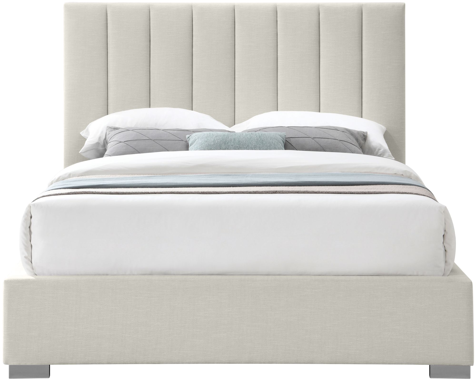 Pierce Linen King Size Bed