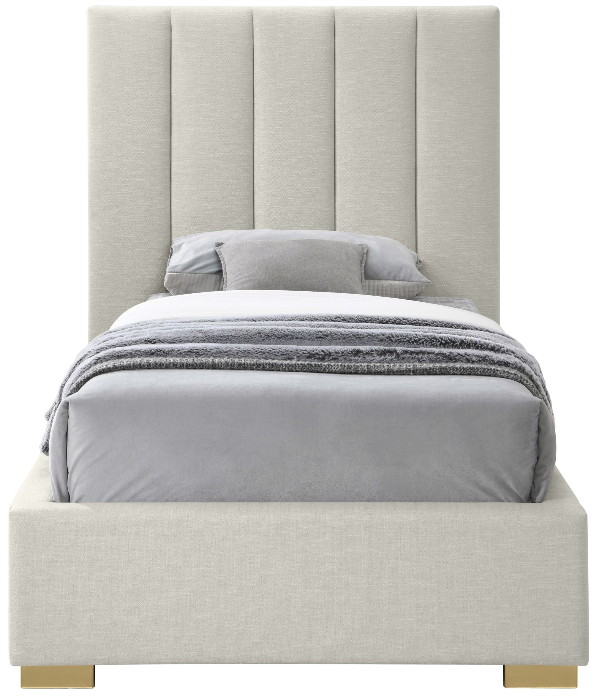 Pierce Linen Twin Size Bed
