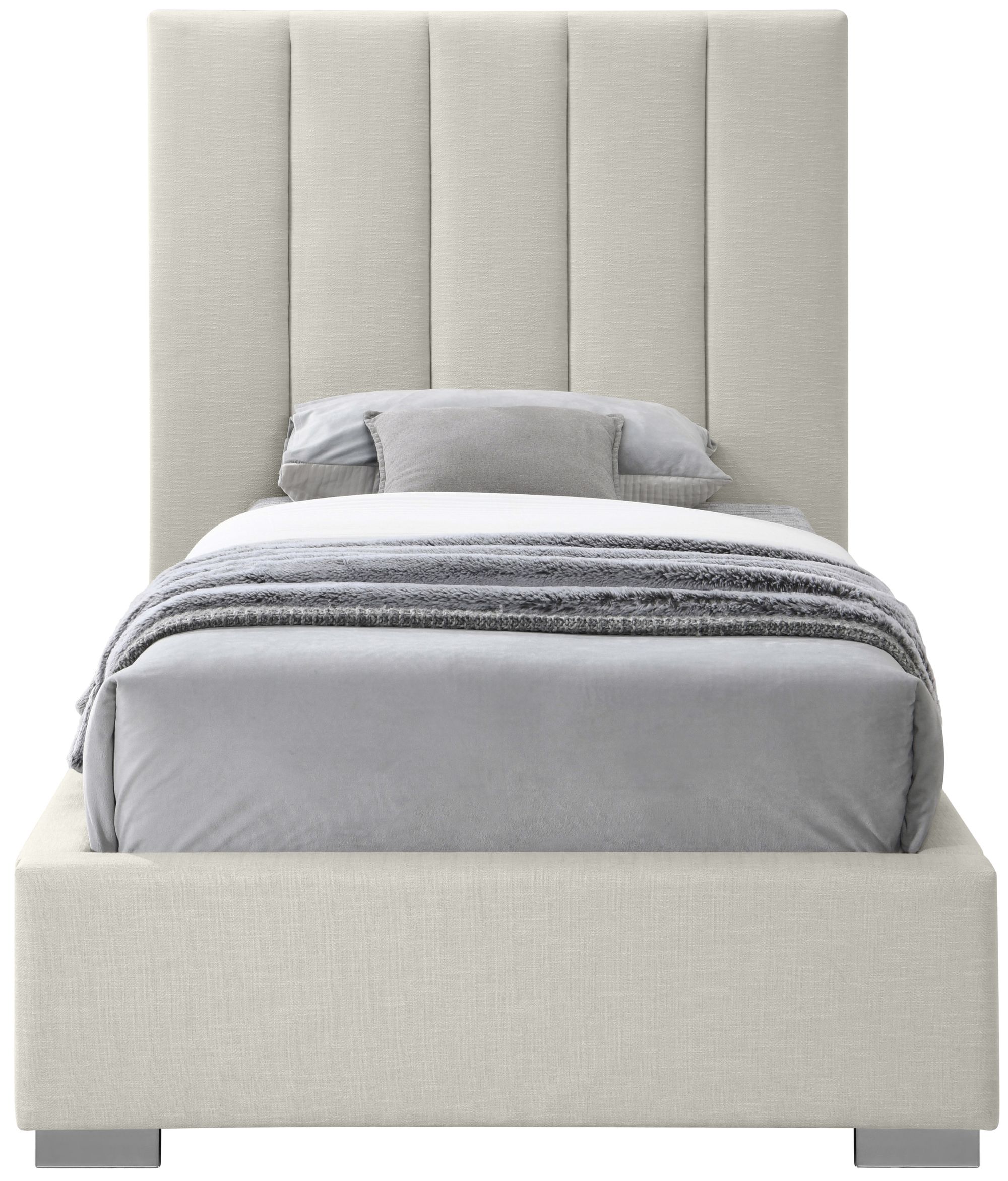 Pierce Linen Twin Size Bed
