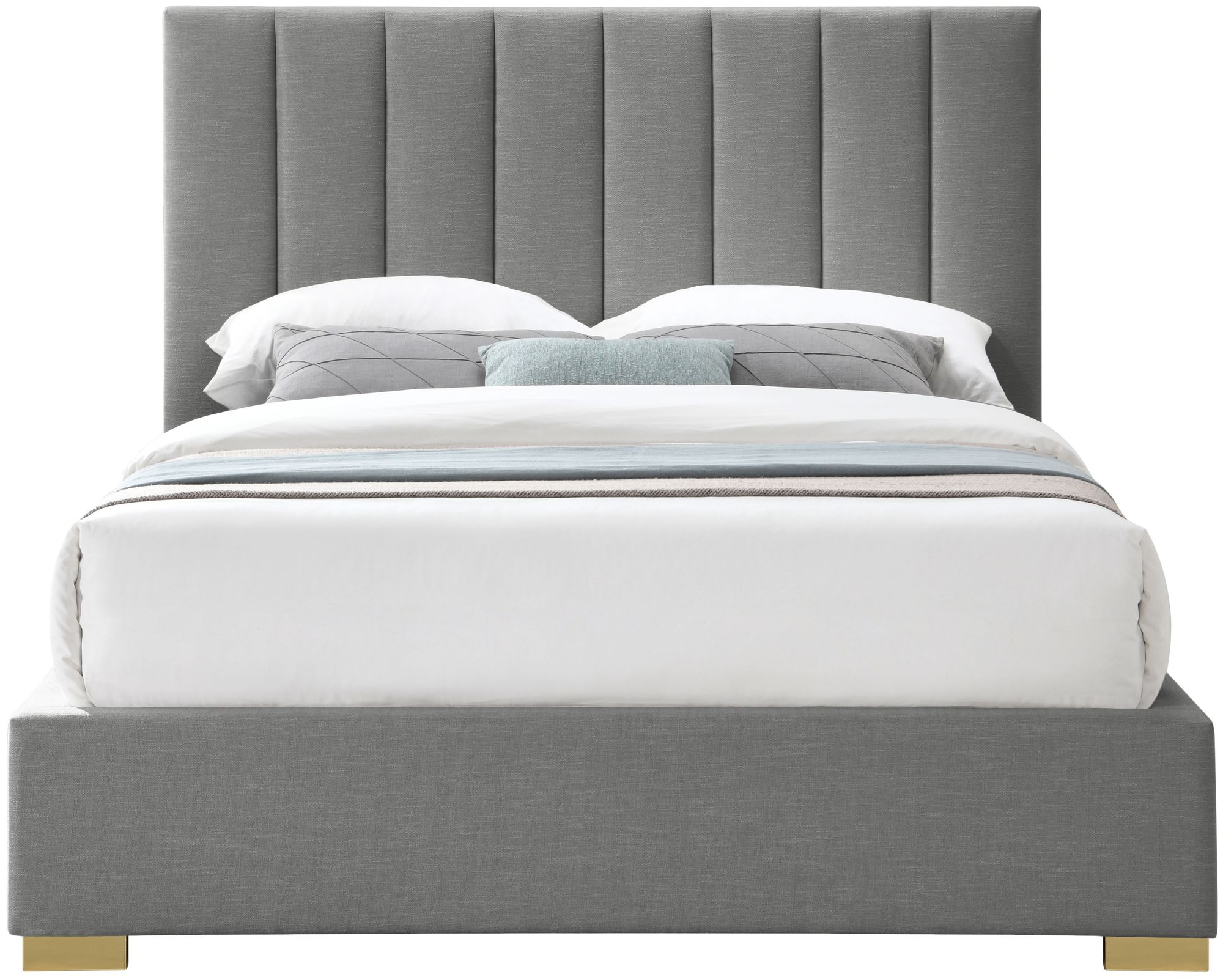 Pierce Linen King Size Bed