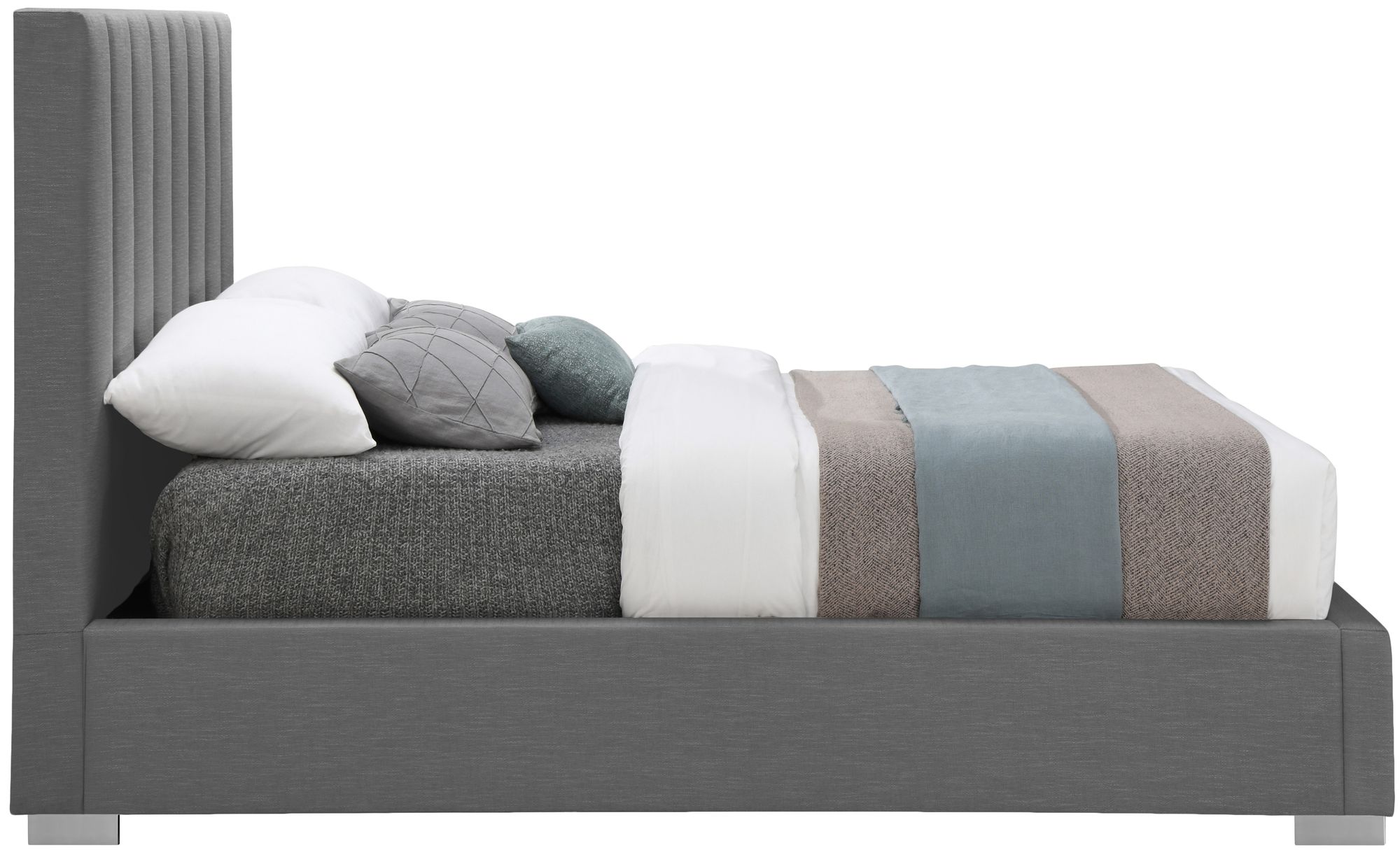 Pierce Linen King Size Bed