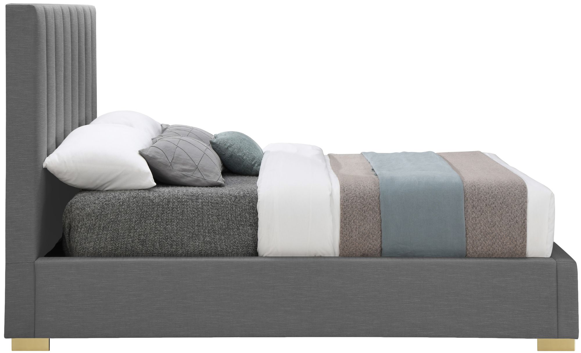 Pierce Linen Queen Size Bed