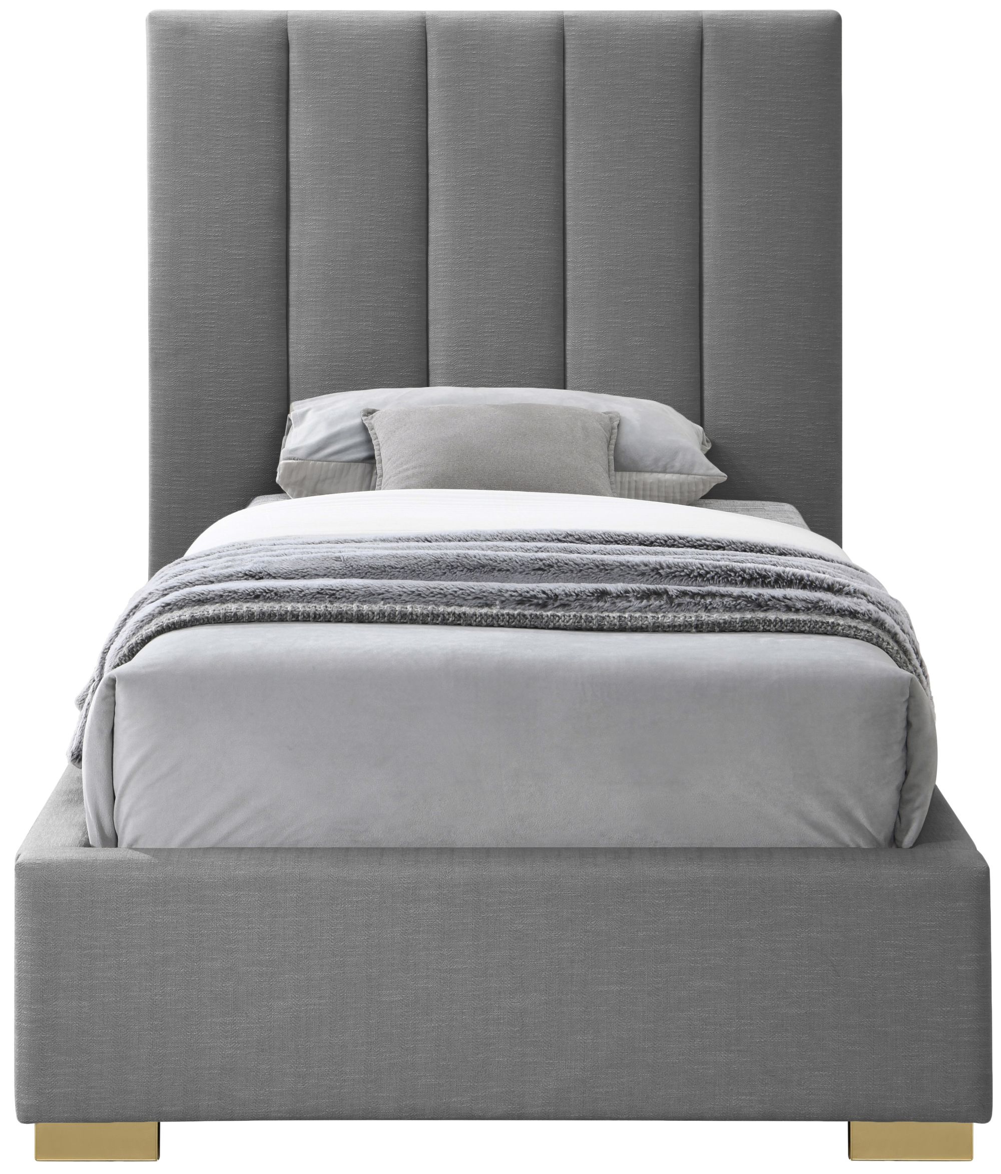 Pierce Linen Twin Size Bed