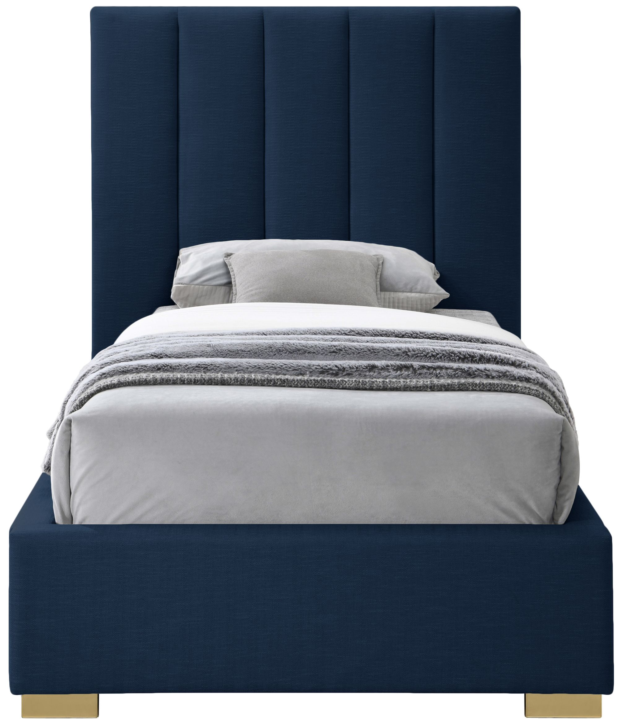 Pierce Linen Twin Size Bed