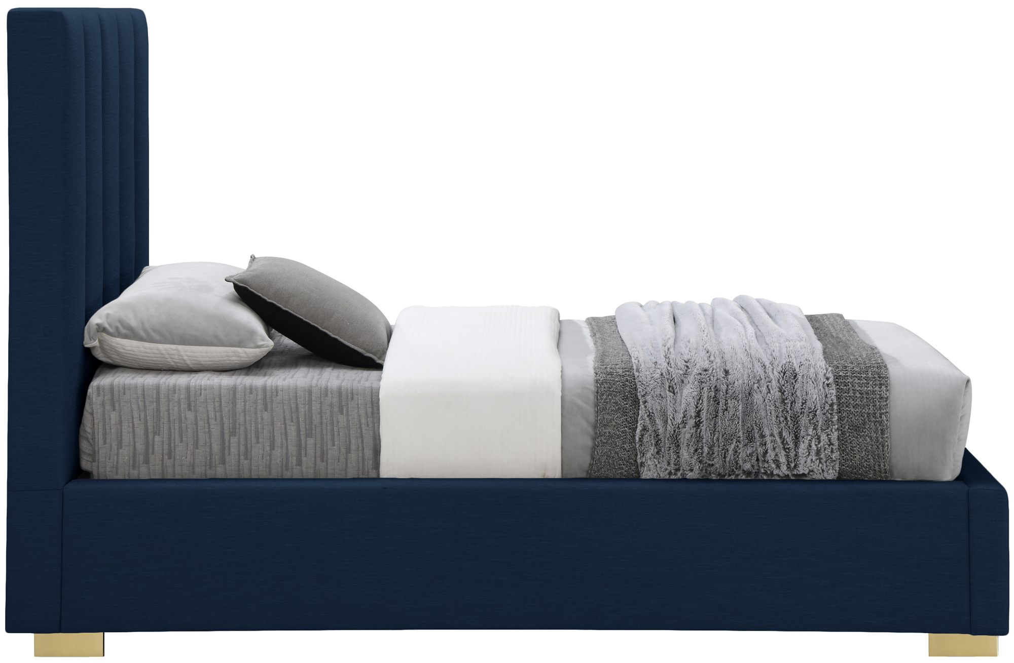 Pierce Linen Twin Size Bed