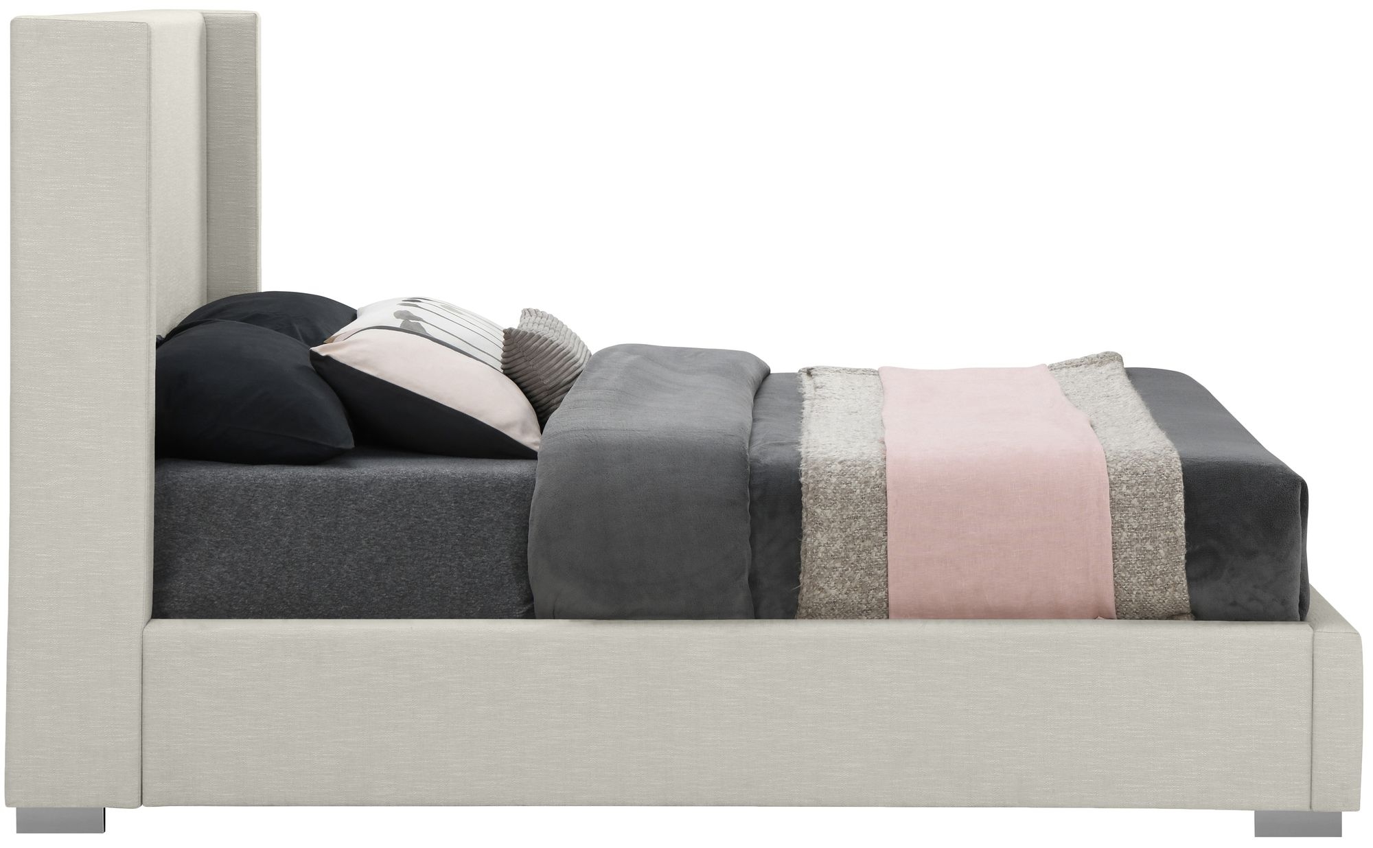 Royce Linen Fabric Bed