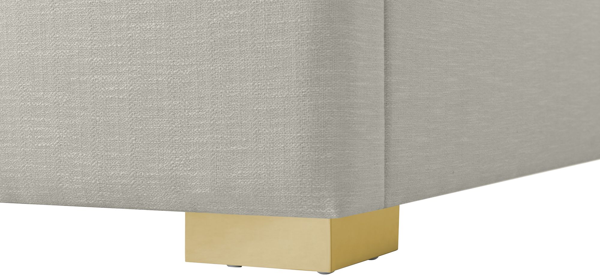 Royce Linen Fabric Twin Size Bed