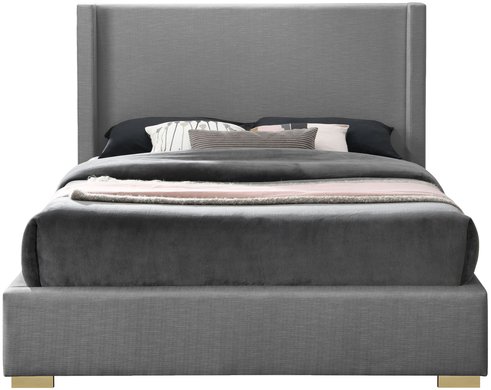 Royce Linen Fabric Bed