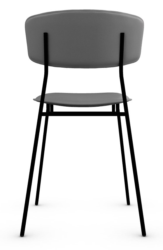 Fifties Venice Fabric/Metal Dining Chair