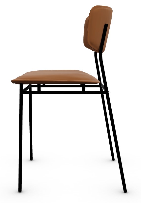 Fifties Upholstery/Metal Dining Chair