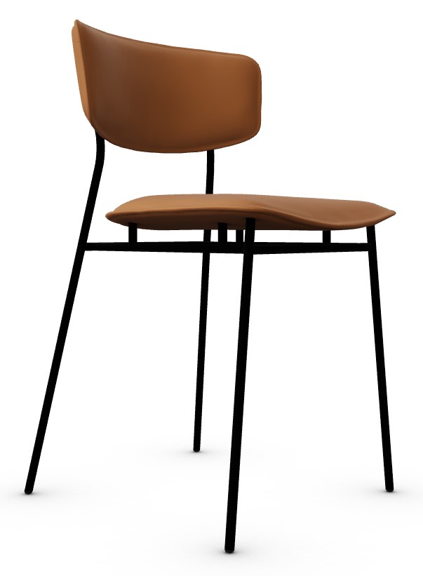 Fifties Upholstery/Metal Dining Chair