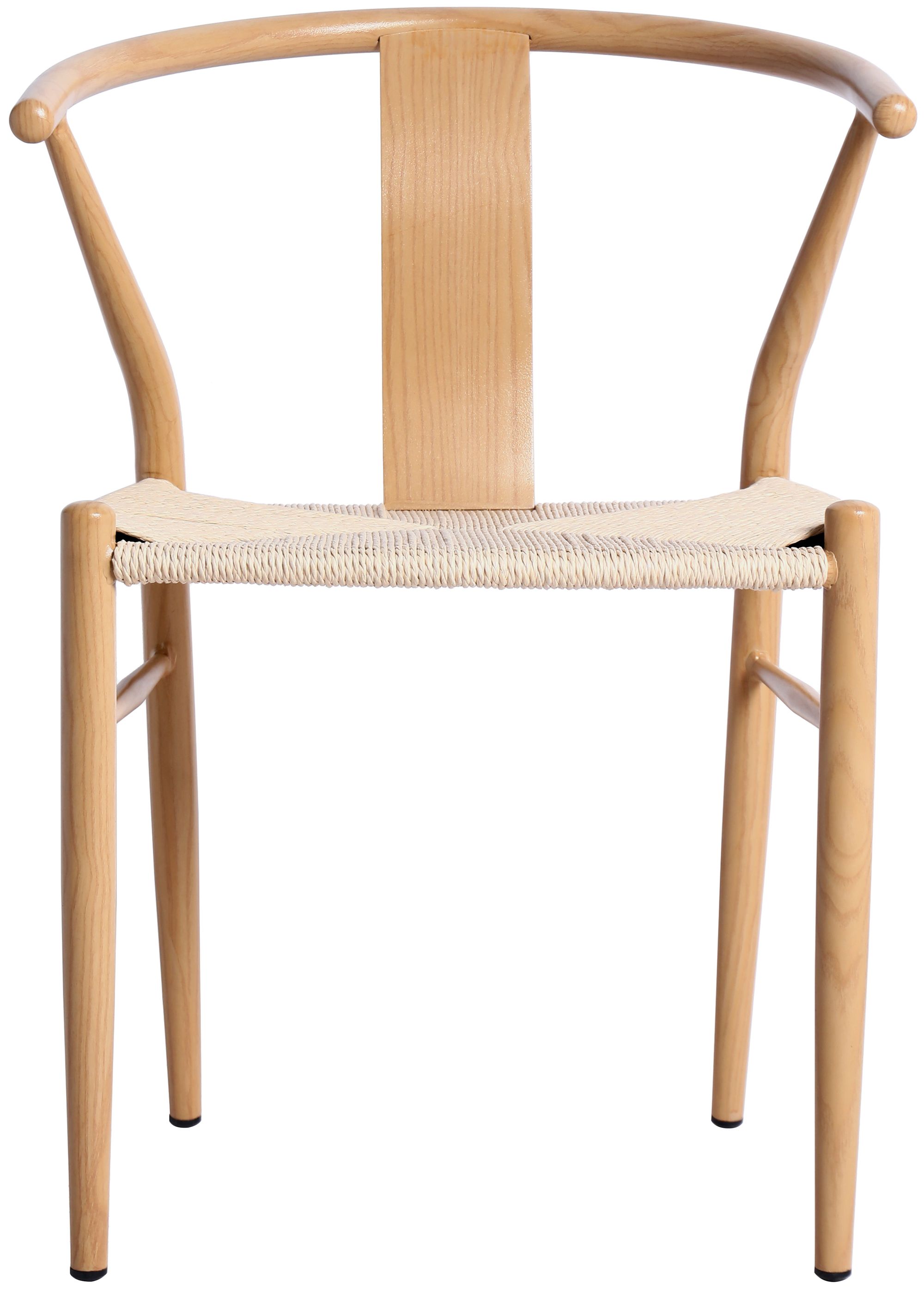 Beck Dining Chair with Matte Black Metal Legs & Frame