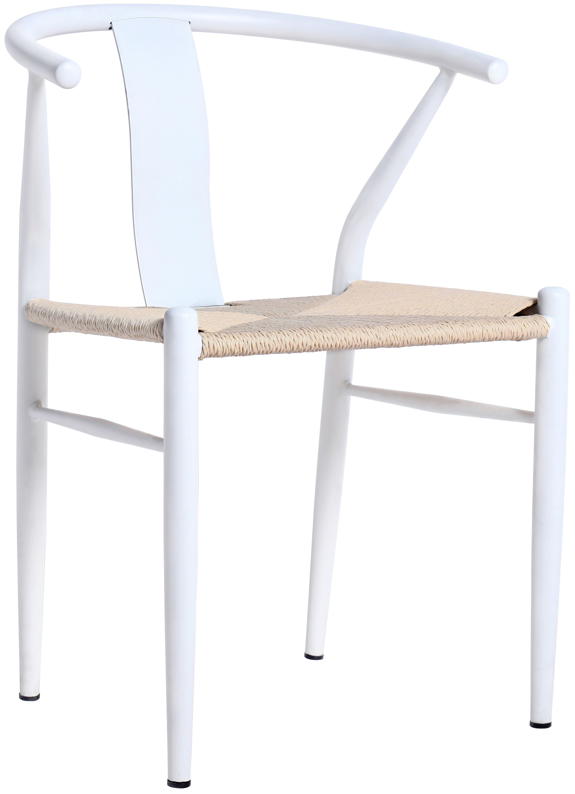 Beck Dining Chair with Matte Black Metal Legs & Frame