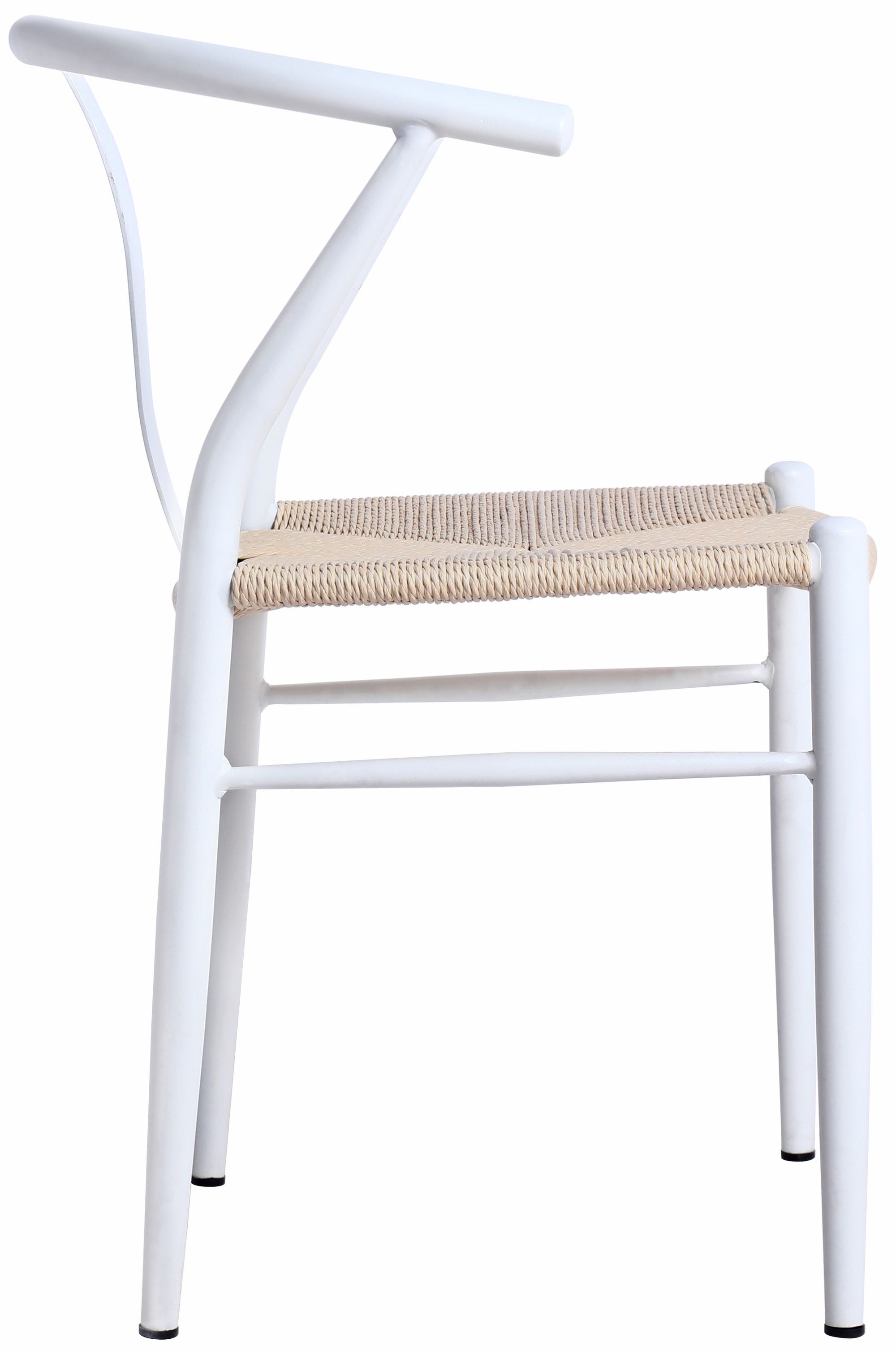 Beck Dining Chair with Matte Black Metal Legs & Frame