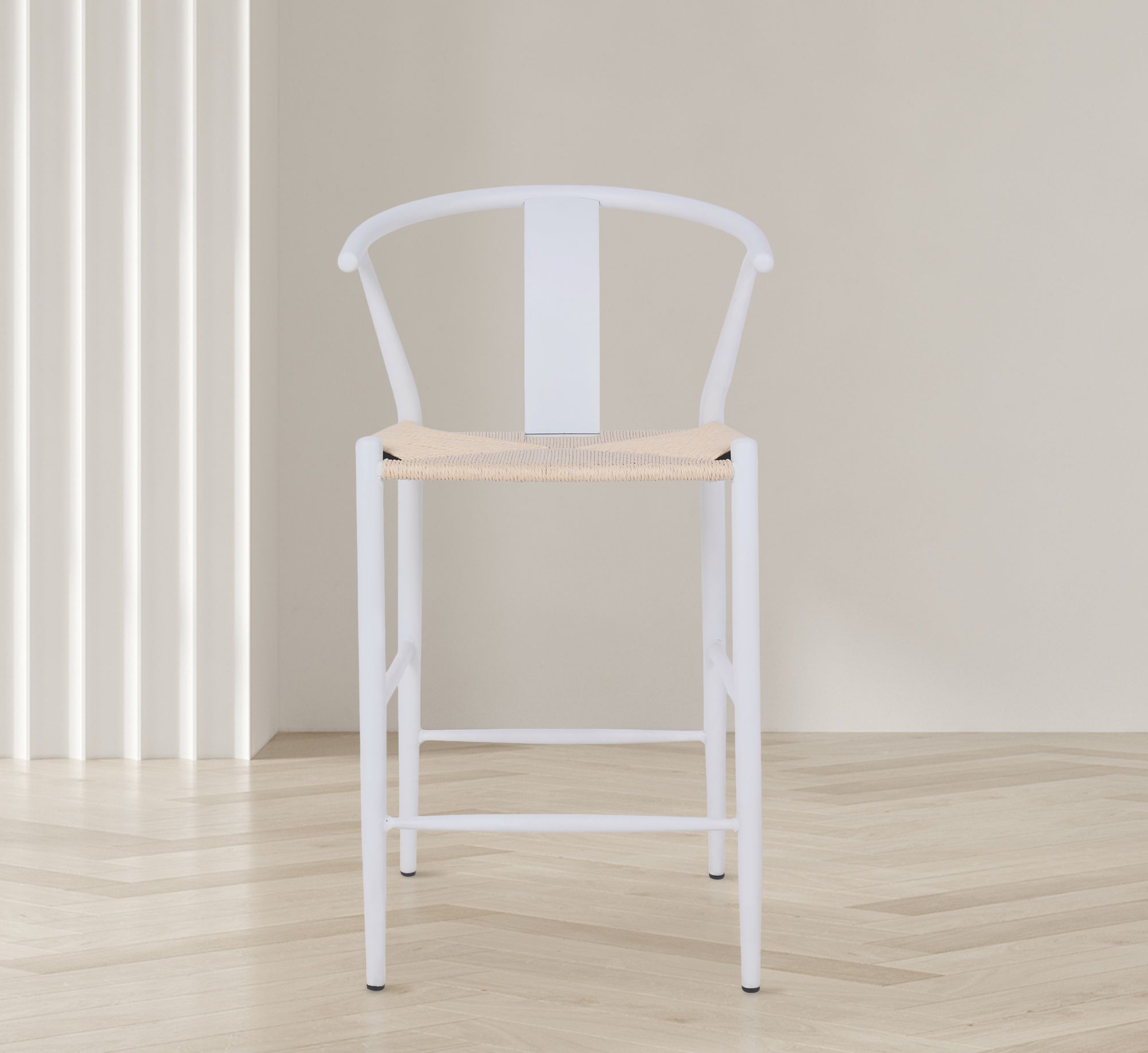 Beck Rope Stool with Metal Legs