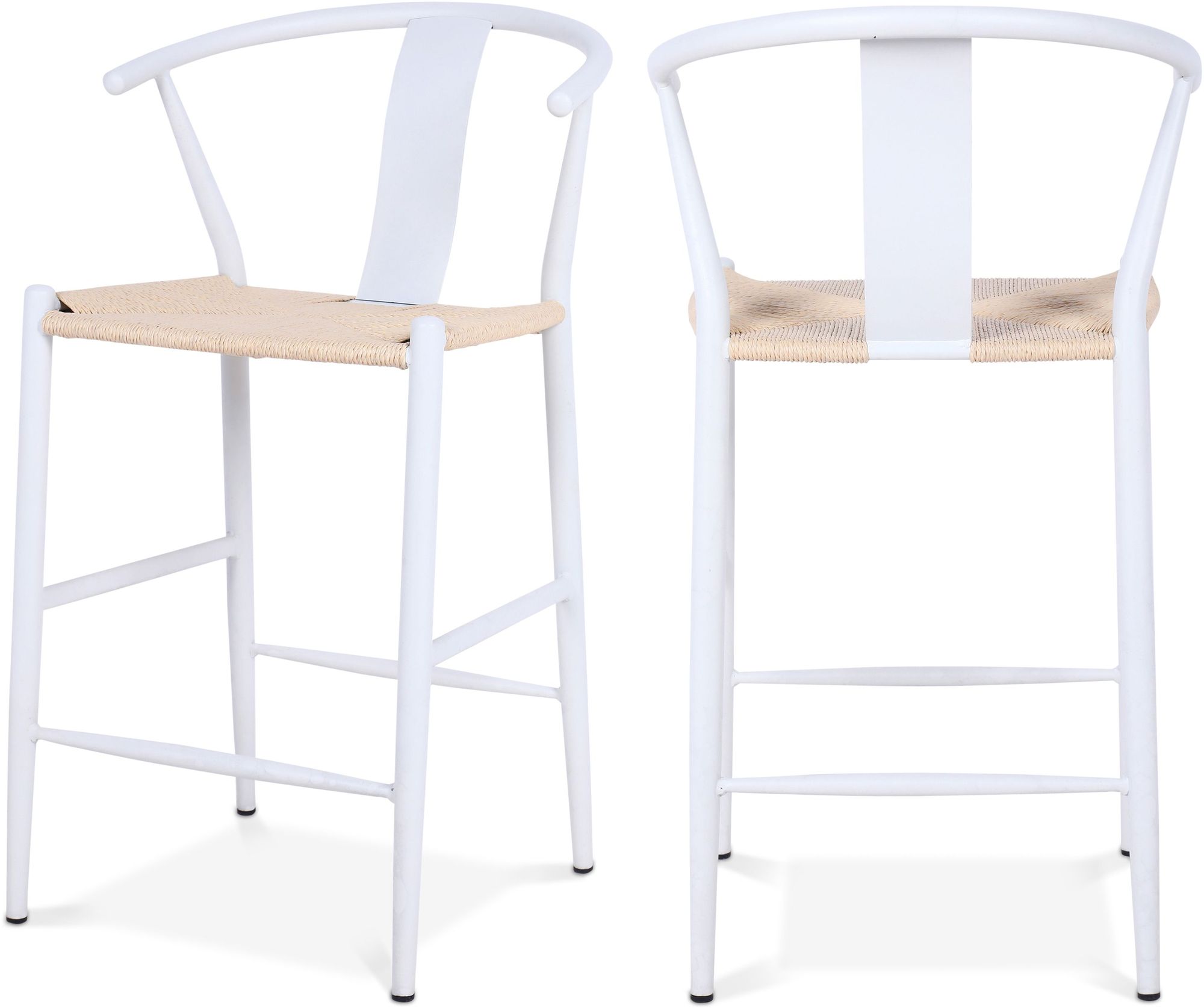 Beck Rope Stool with Metal Legs