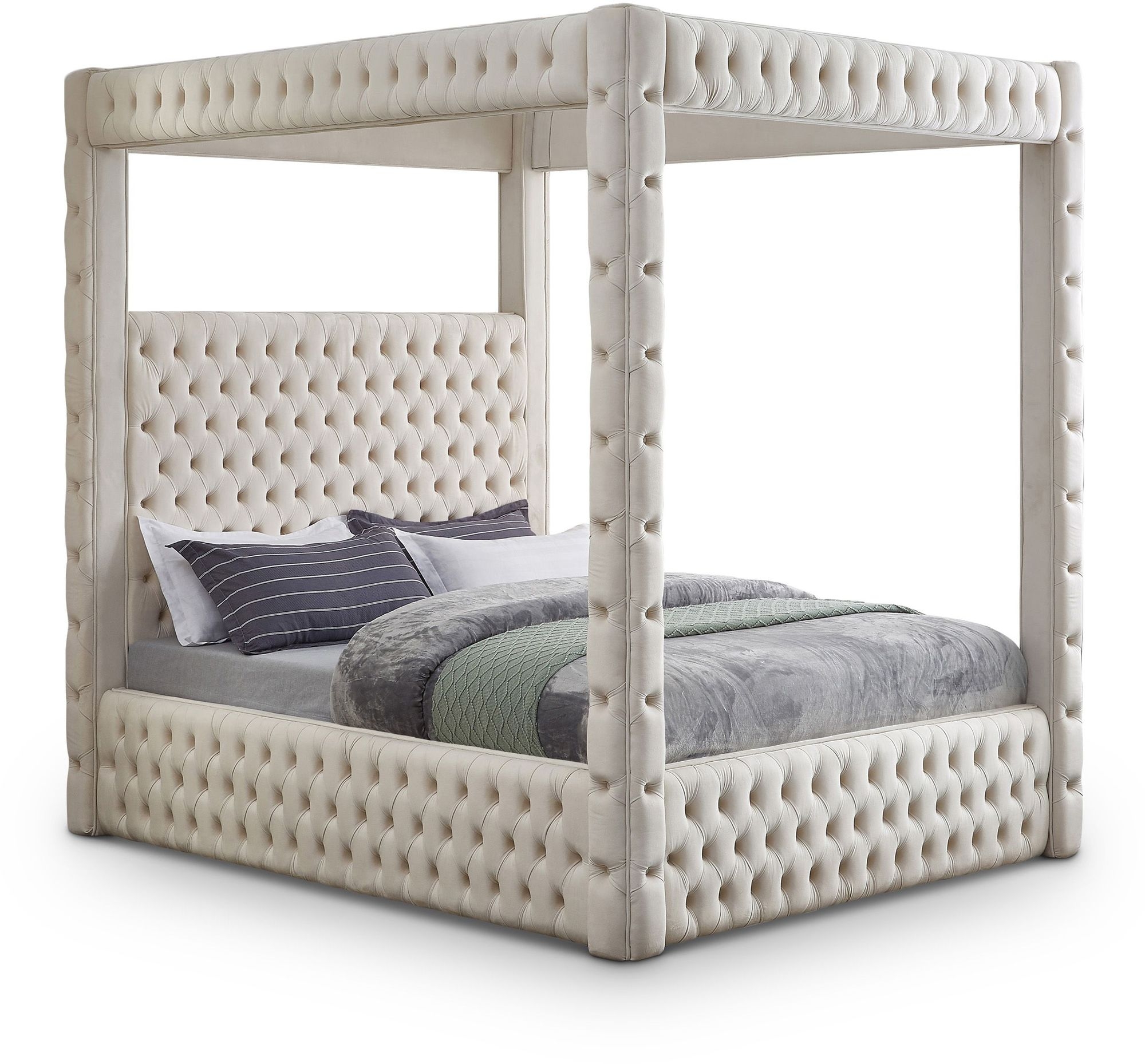 Royal Velvet Canopy Bed